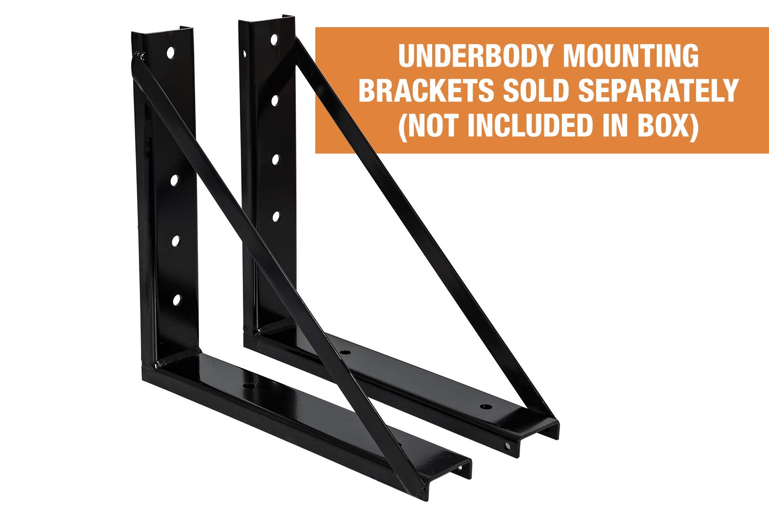 Buyers Products 1702315 Black Steel Underbody Truck Tool Box - 18x18x60 Inch Lockable T-Handle Storage Chest | Made in USA | Durable Organizer for Truck Bed Tools & Equipment | Ideal for Construction, Landscaping & Fleet Maintenance