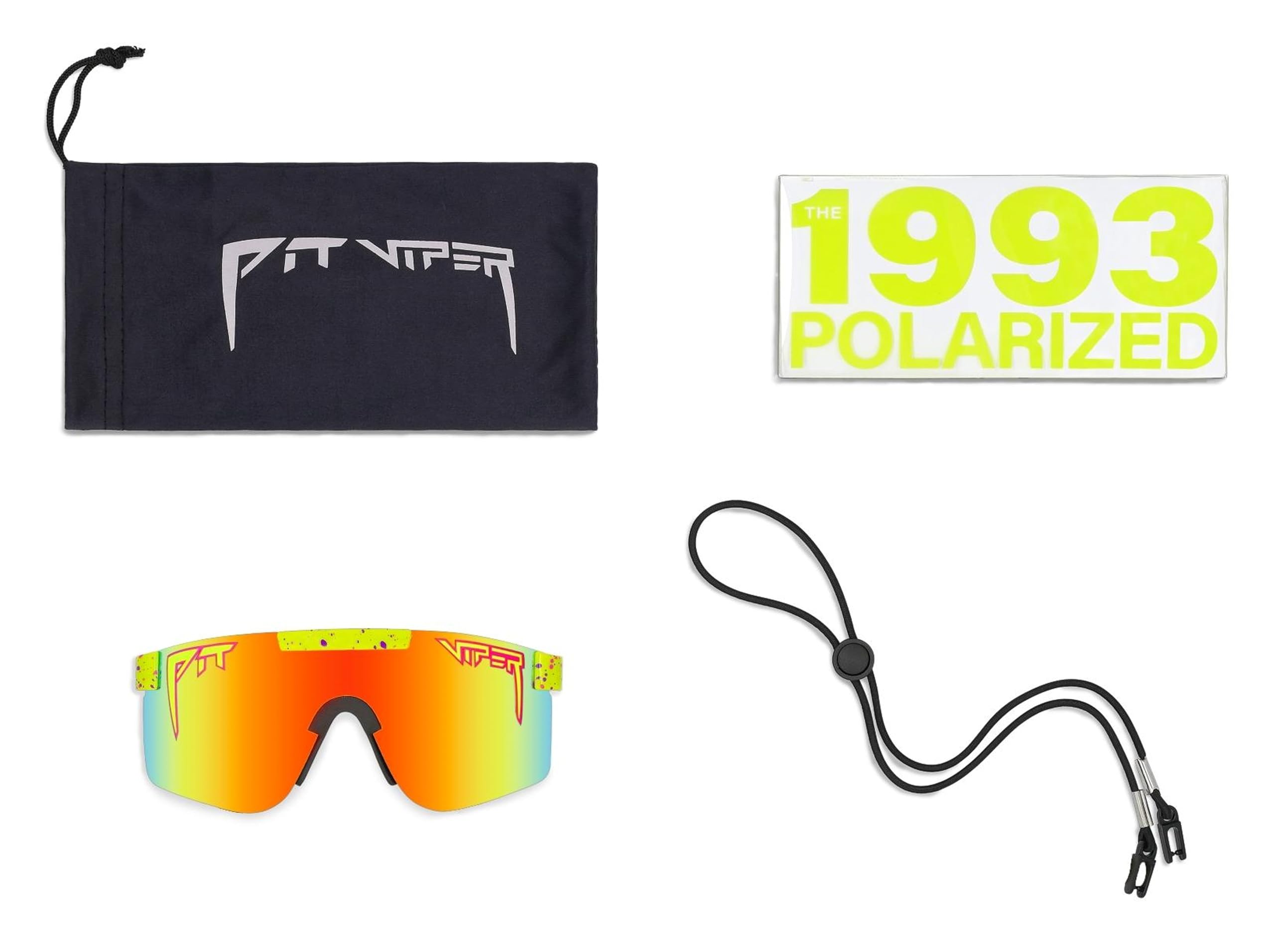 Pit Viper The Original Sunglasses - Narrow Fit for Men & Women - UV Protection, Polarized Lenses - Perfect for Running, Cycling, Hiking & Outdoor Sports