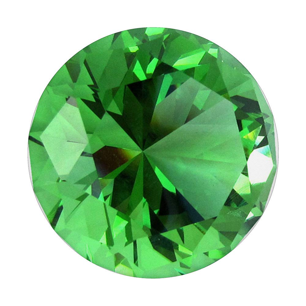 Cool Green Diamond Print Bling Glass PopSockets PopGrip: Swappable Phone & Tablet Grip with Stylish Design for Everyday Use & Travel
