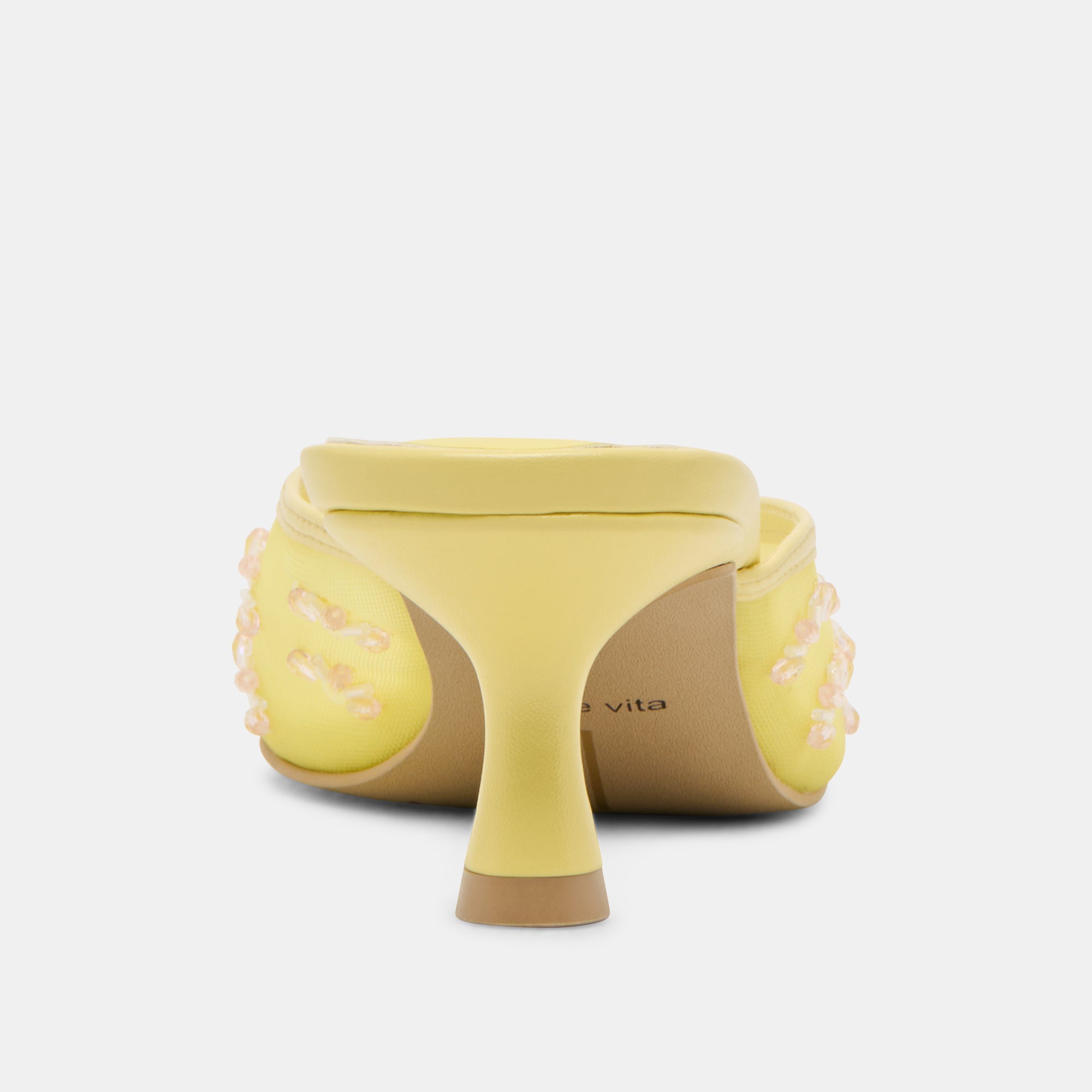 CLARA Women's Wide Heel Sandals - Comfortable Mesh Lemon Yellow Summer Shoes for Walking, Beach, and Outdoor Activities