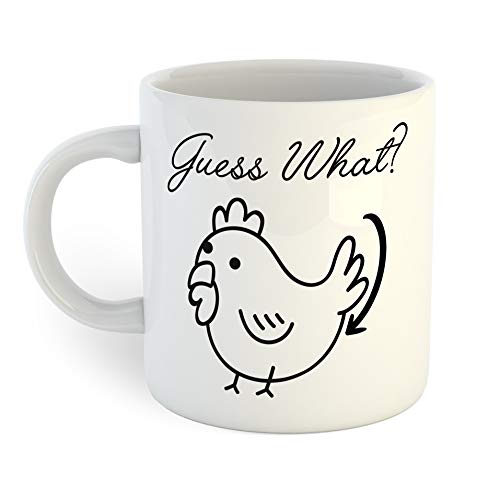 Guess What? Funny Coffee Mug - Insulated Travel Mug for Hot & Cold Drinks - Perfect for Office, Home, or Gifts