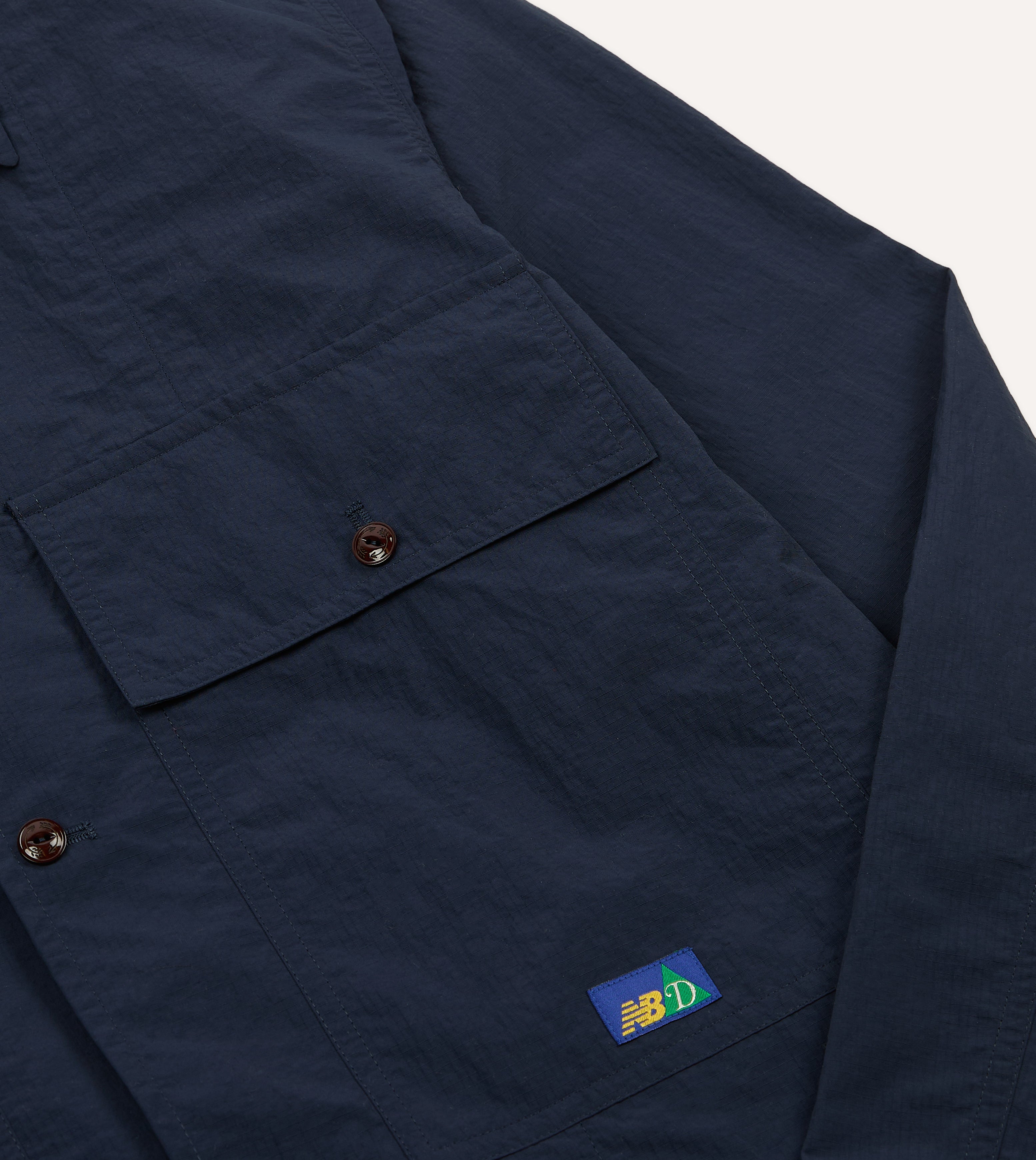New Balance & Drake's Nylon Packable Travel Shirt for Men - Lightweight, Wrinkle-Resistant & Quick-Dry - Perfect for Hiking, Business Trips & Outdoor Adventures