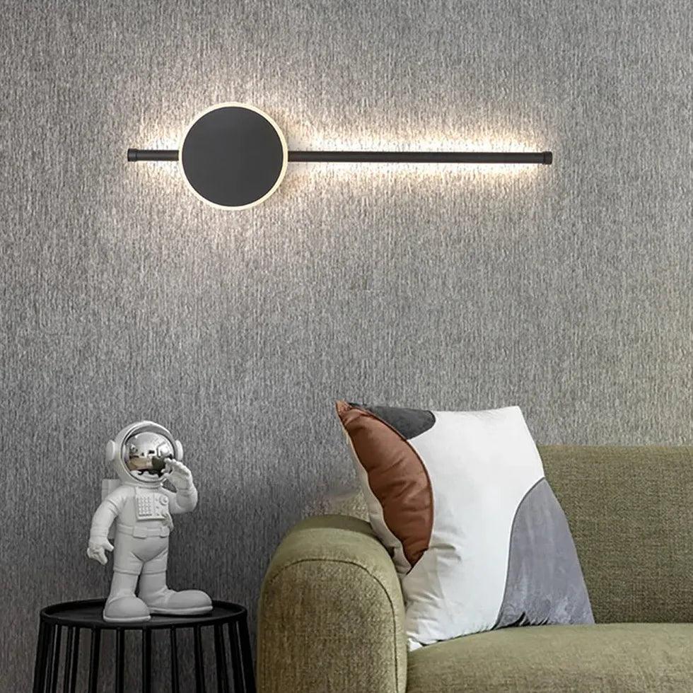 Modern Round LED Wall Lights - Vertical Design for Living Room, Bedroom, and Hallway Lighting | Energy-Efficient Indoor Wall Sconces