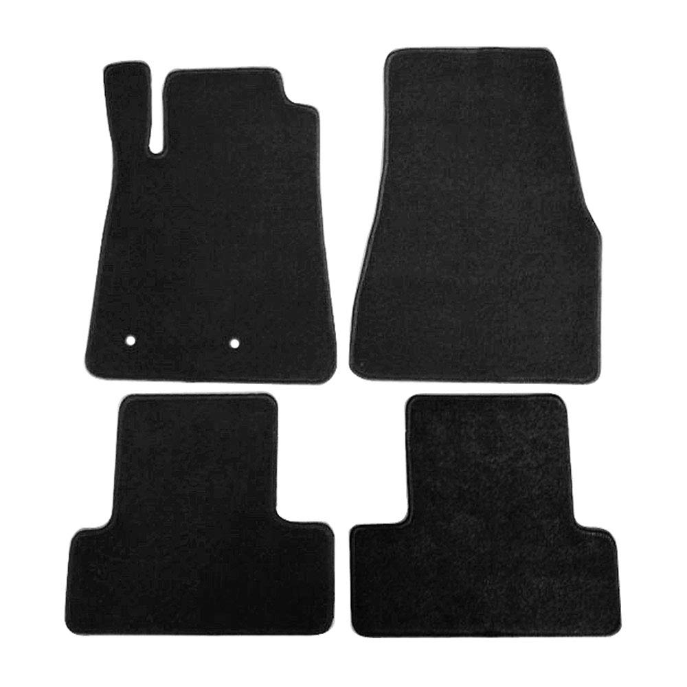 **FREEMOTOR802® Premium Nylon Car Floor Mats - Custom Fit for 2005-2009 Ford Mustang, Non-Slip Black 4-Piece Set - Perfect for Daily Driving & Road Trips**