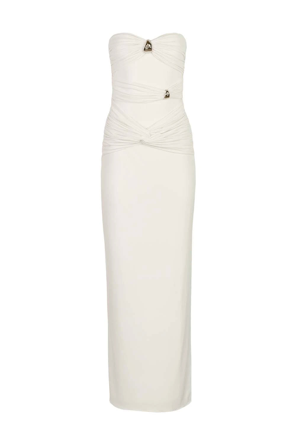Ile Maxi Dress White - Elegant Flowy Summer Dress for Women, Beach Wedding & Vacation Outfit
