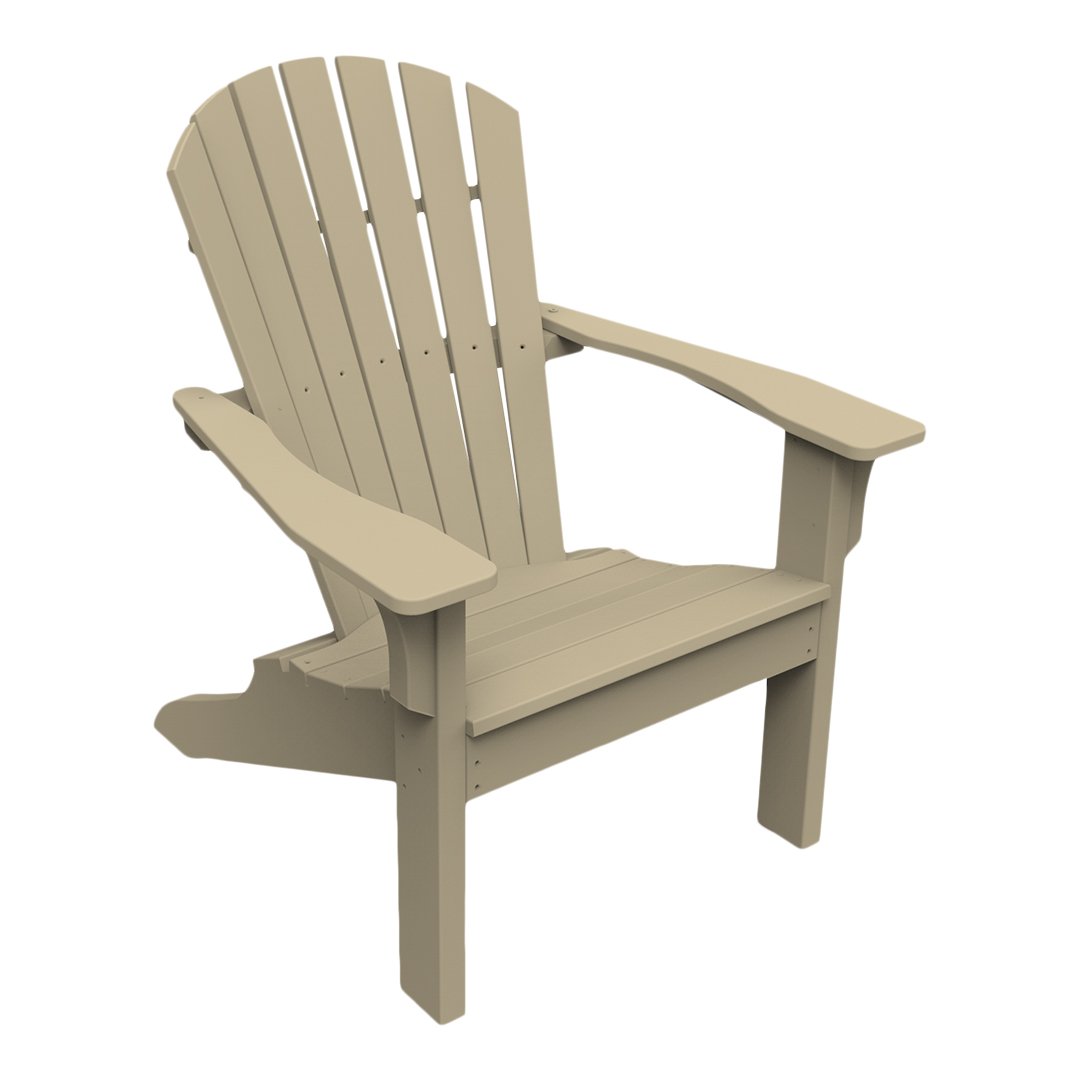 Premium Adirondack Shellback Chair - Durable Outdoor Patio Furniture for Backyard, Garden & Poolside Relaxation