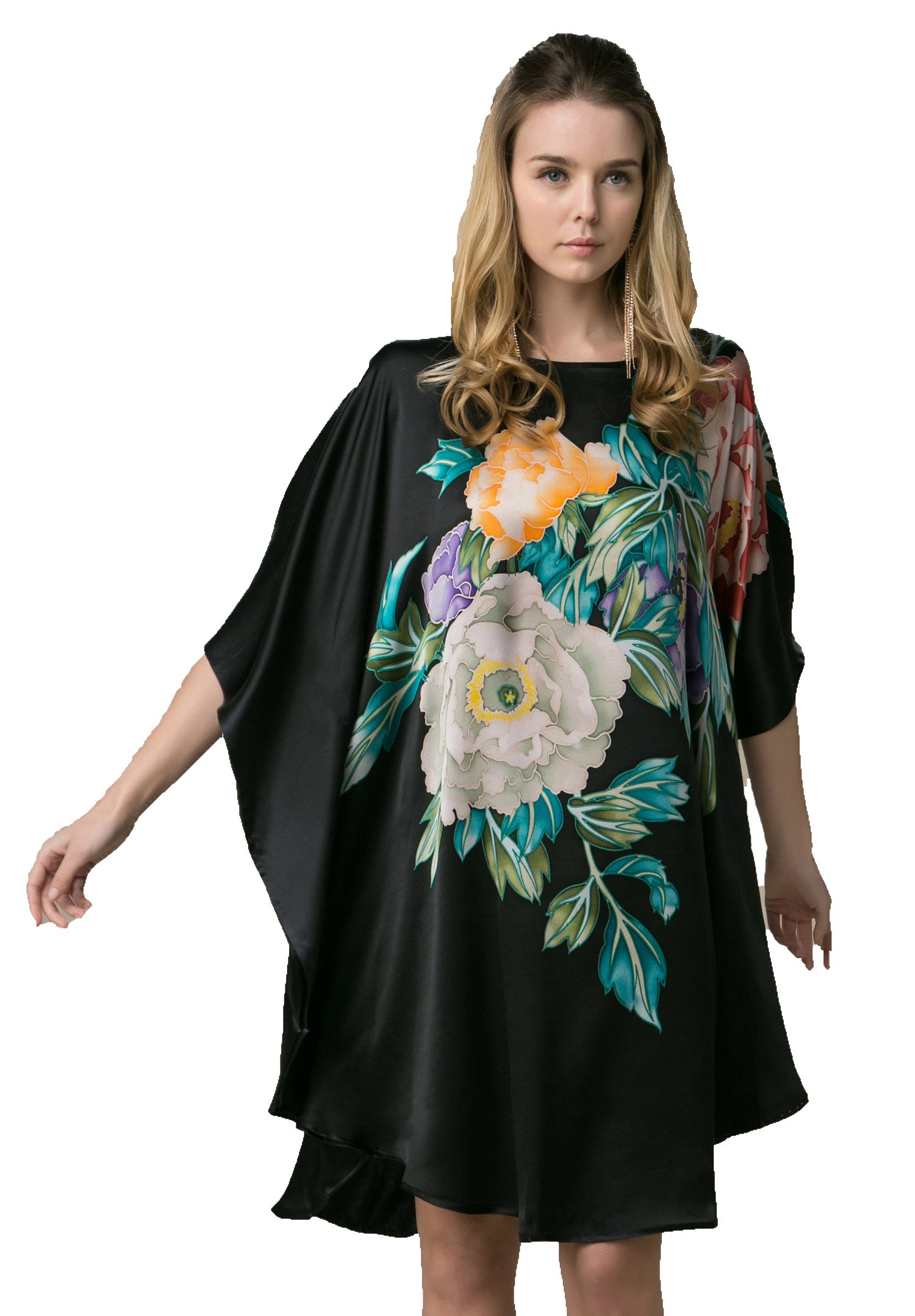 Grace Silk 100% Pure Mulberry Silk Nightgown for Women - Luxurious Soft Sleepwear for Comfortable Nights & Romantic Evenings