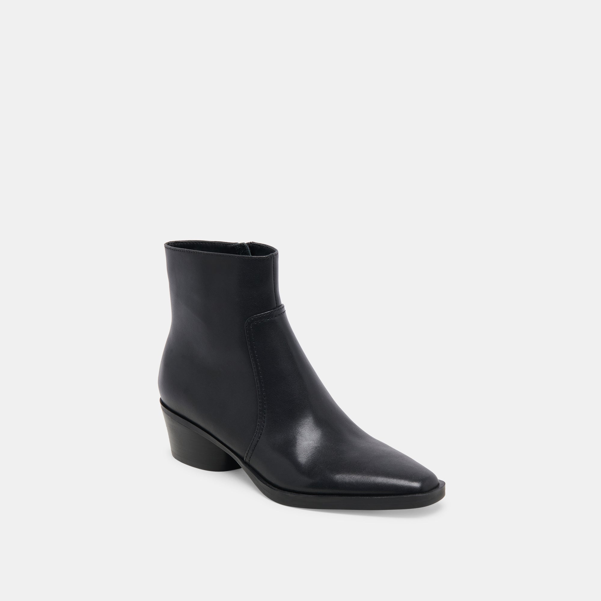 FAHARI H2O Wide Booties - Waterproof Black Leather Shoes for Women | Comfortable Slip-Resistant Boots for Rain, Snow & Outdoor Activities