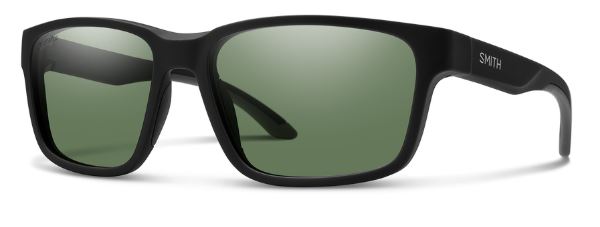 Basecamp Matte Black Polarized Sunglasses with ChromaPop Technology - Gray Green Lens for Outdoor Sports & Driving