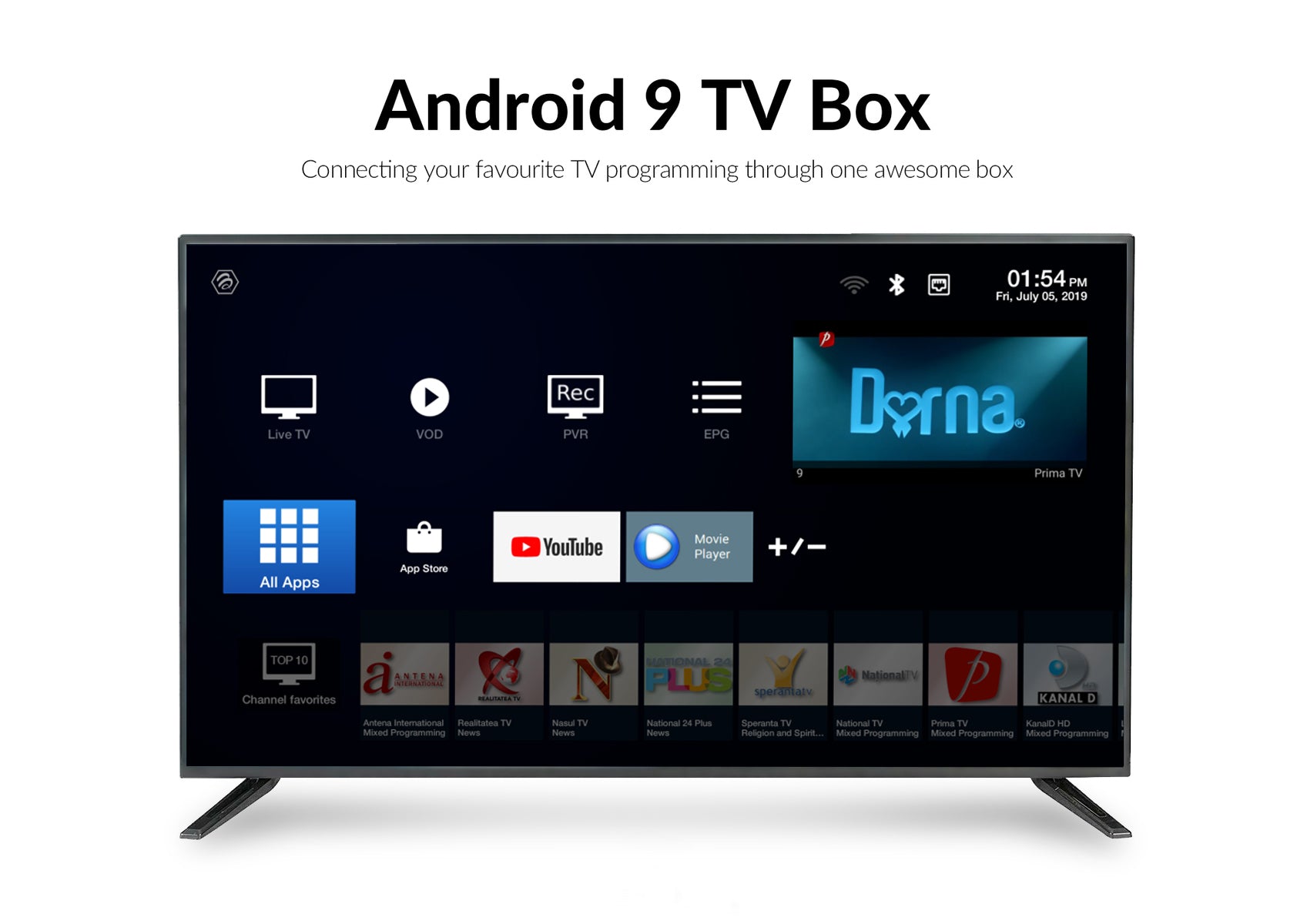 BuzzTV XRS4500 MAX Android 9 Smart TV Box - 4K Ultra HD Streaming Media Player with 4GB RAM & 64GB Storage (New) - Perfect for Netflix, Hulu, Kodi & Home Entertainment
