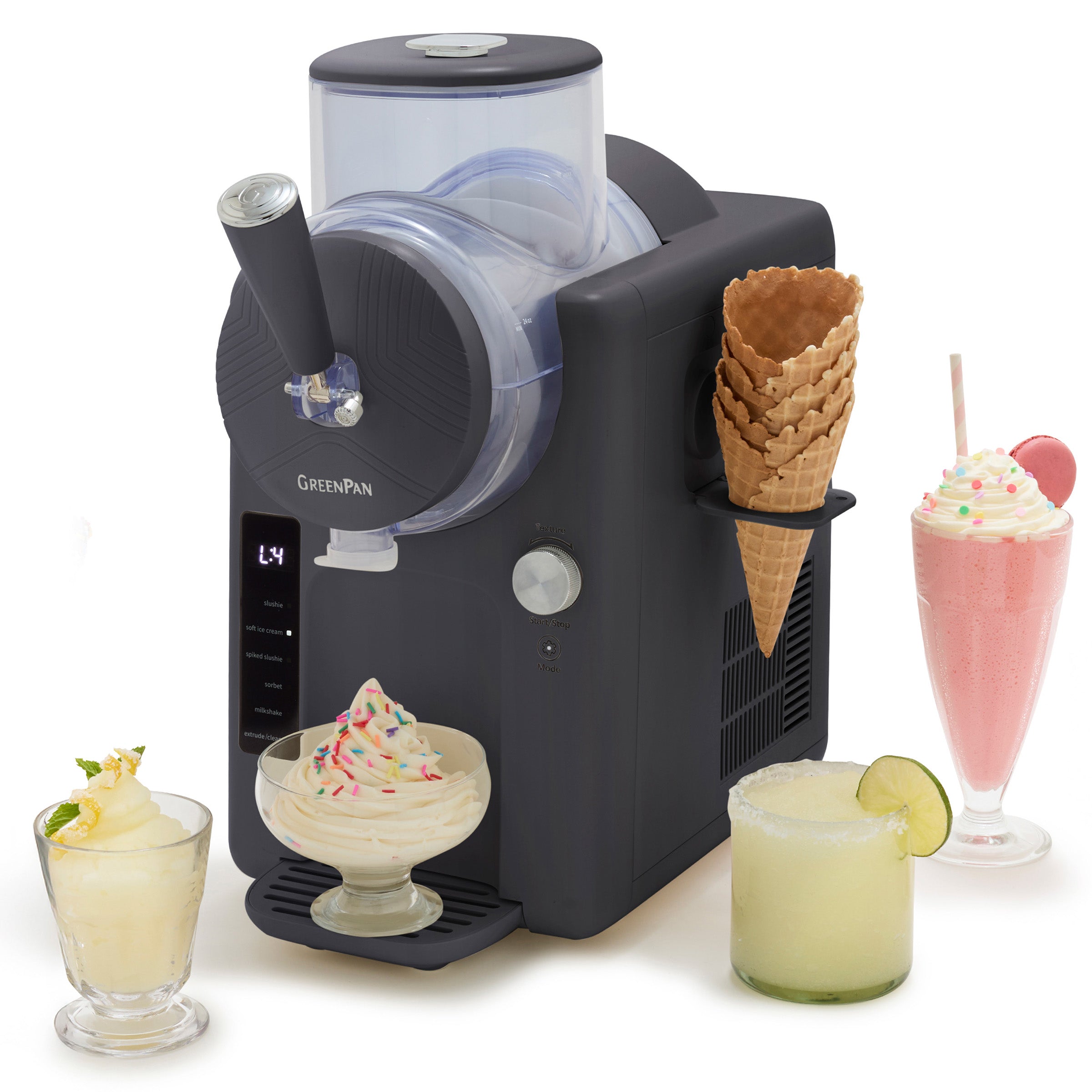 Frost Ice Cream & Frozen Drink Maker - Electric Ice Cream Machine for Homemade Desserts | Perfect for Parties, BBQs, and Family Gatherings