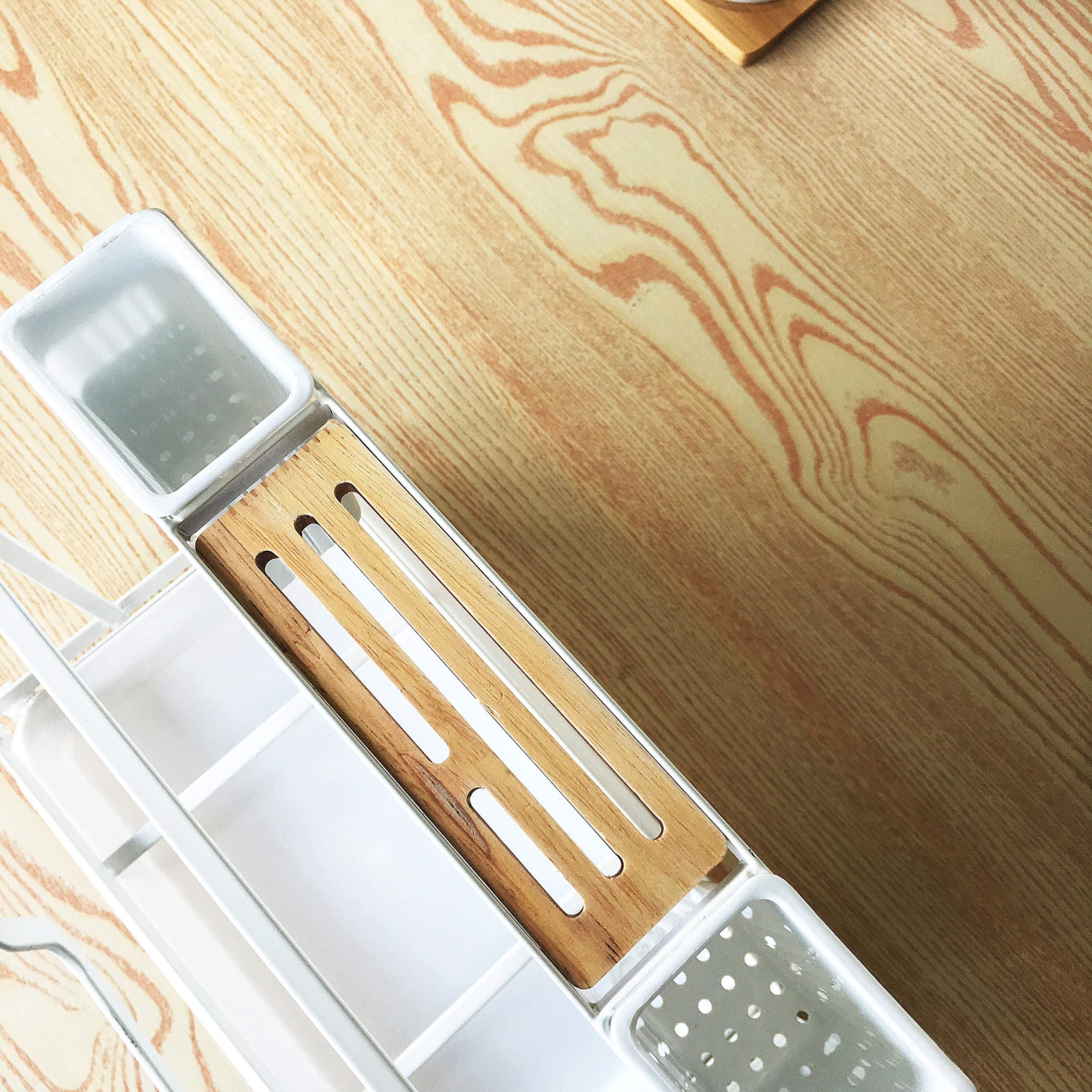 GUOXY Multifunctional Kitchen Storage Rack with Drip Tray - Cutting Board Holder, Utensil Organizer, Flatware Caddy & Pot Lid Stand - Space Saving Countertop Organizer for Small Kitchens, Restaurants & Food Prep Areas