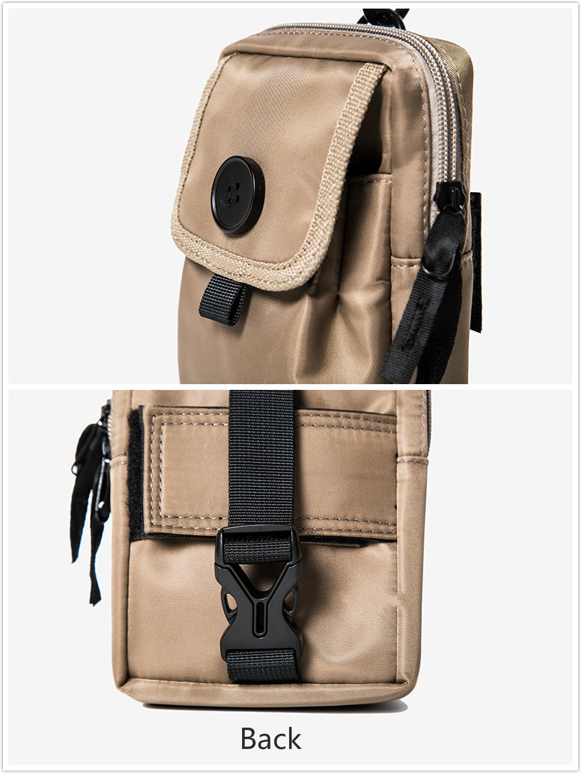 Jeelow Mini Cell Phone Crossbody Bag - Small Lightweight Waist Pack for Men & Women - Outdoor Travel Pouch for Hiking, Running & Daily Use