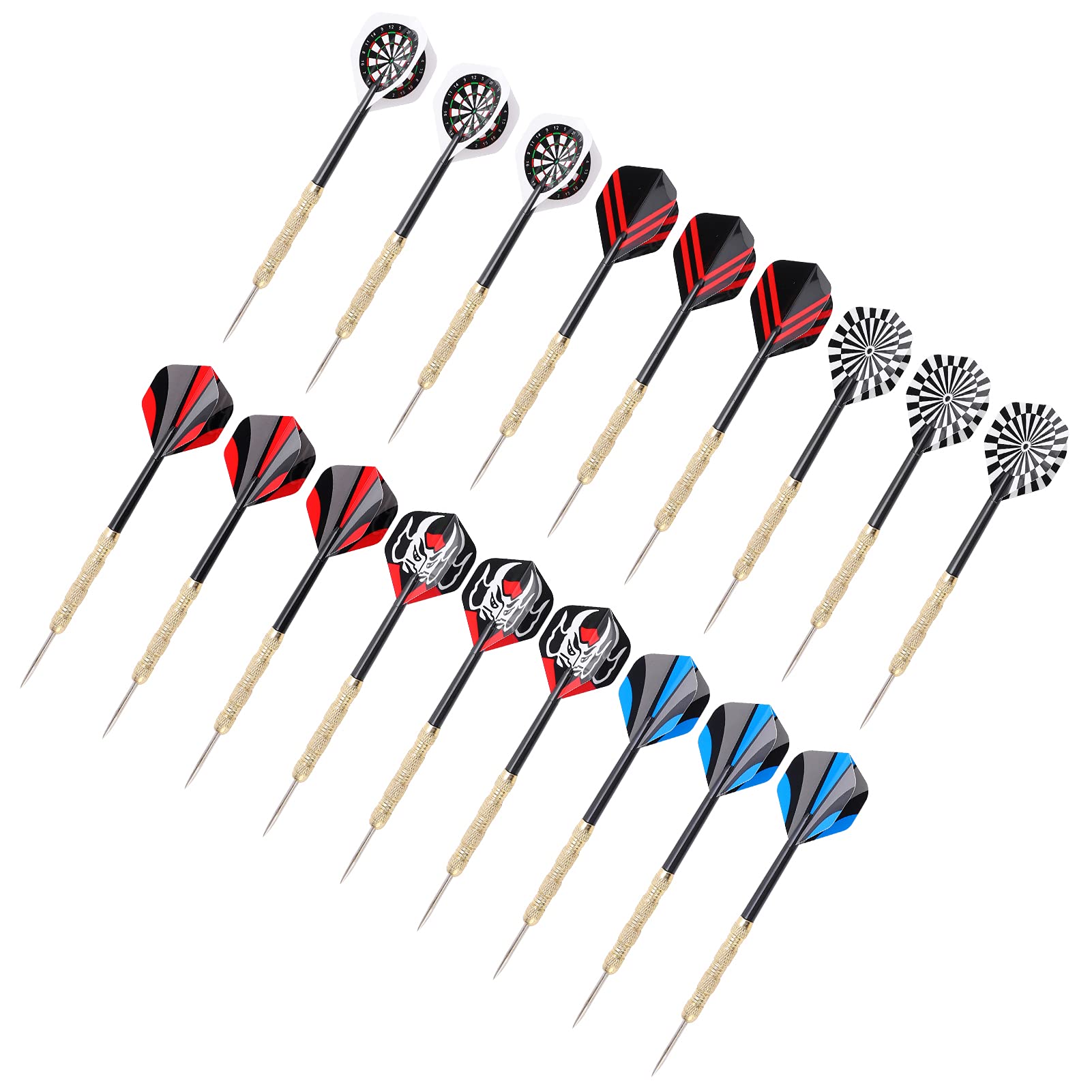 AOZU Professional Steel Tip Darts Set - 90% Tungsten Alloy Dart Flights with Aluminum Shafts for Precision Throwing | Perfect for Game Rooms, Bars, and Competitive Dart Leagues