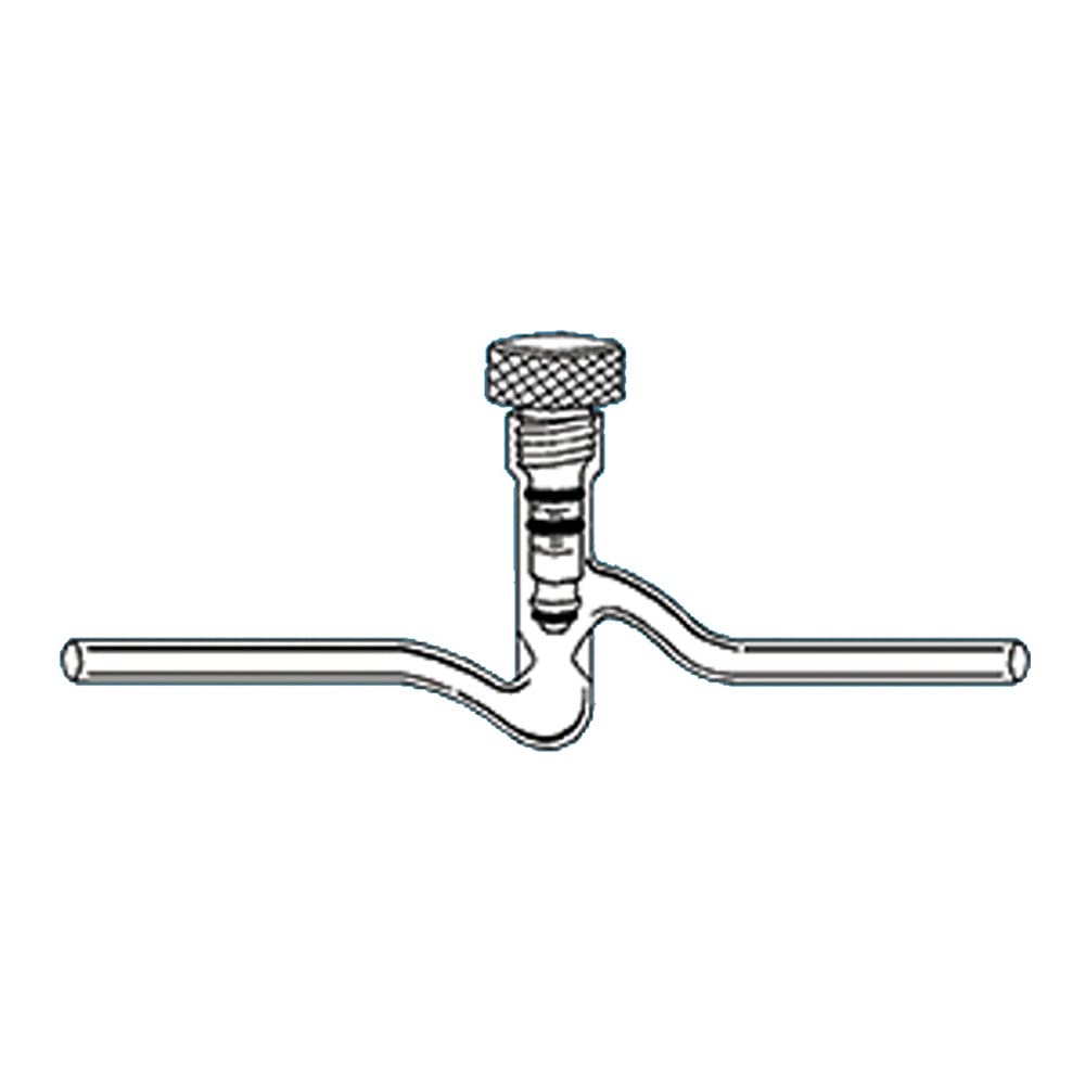 High Vacuum Stopcock with Bakeable Plug, 0-10mm Size - 8194-92 - Ideal for Laboratory Equipment & Scientific Research Applications