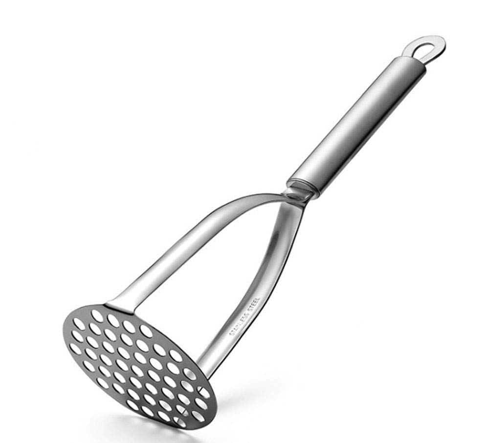 Premium Stainless Steel Potato Masher - Heavy Duty Kitchen Tool for Mashing Potatoes, Vegetables & Fruits - Perfect for Home Cooking, Meal Prep & Restaurant Use