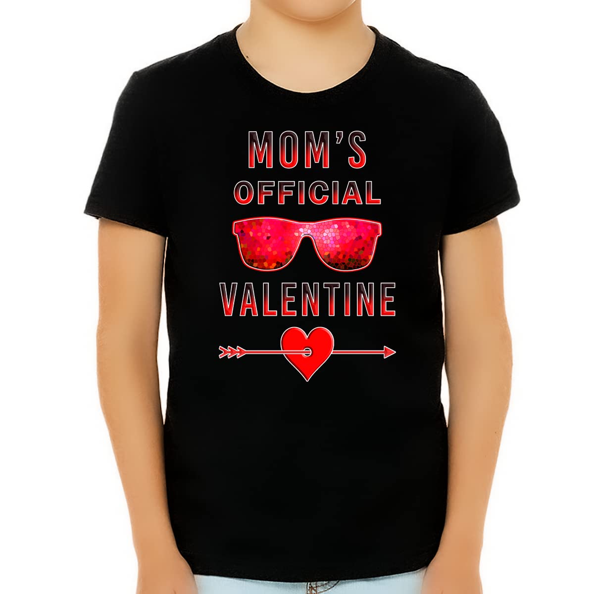 Boys Valentine's Day Shirt | Cute Valentine T-Shirt for Kids | Mom's Official Valentine Gift | Perfect for School Parties & Family Photos