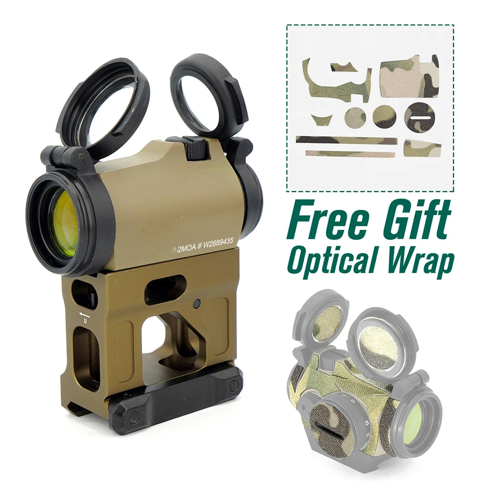 **Tactical AIM 1X22 Red Dot Reflex Sight – 2MOA Compact Rifle Scope for Hunting & Airsoft | Includes Mount | Durable & Precise for Outdoor Shooting & Tactical Use**