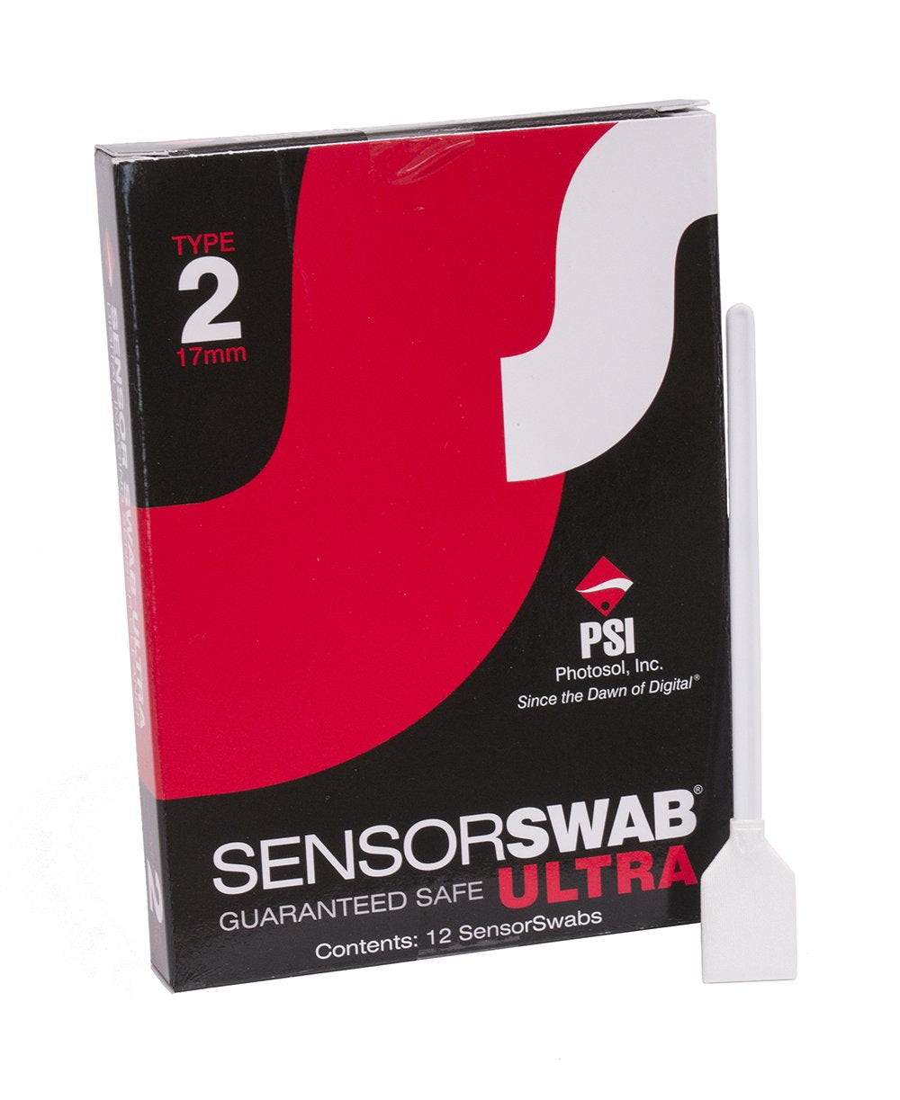 Photographic Solutions ULTRA Sensor Type 2 Cleaning Swabs (12-Pack) – Professional Camera Lens & Sensor Cleaning for DSLR & Mirrorless Cameras