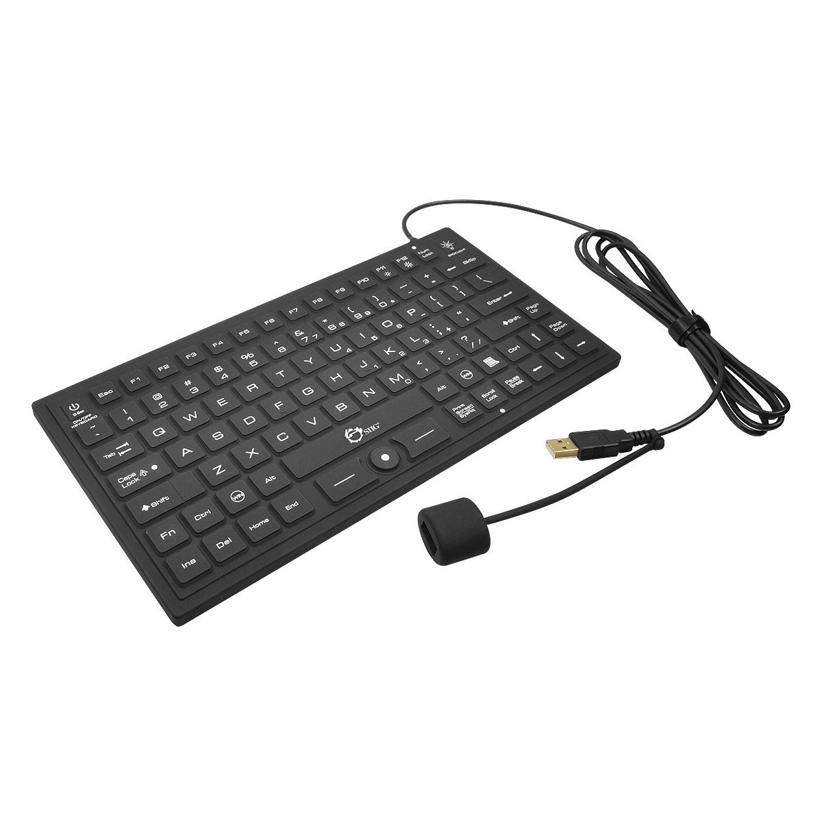Industrial Grade Washable Keyboard - Spill Proof & Durable for Office, Gaming, and Home Use