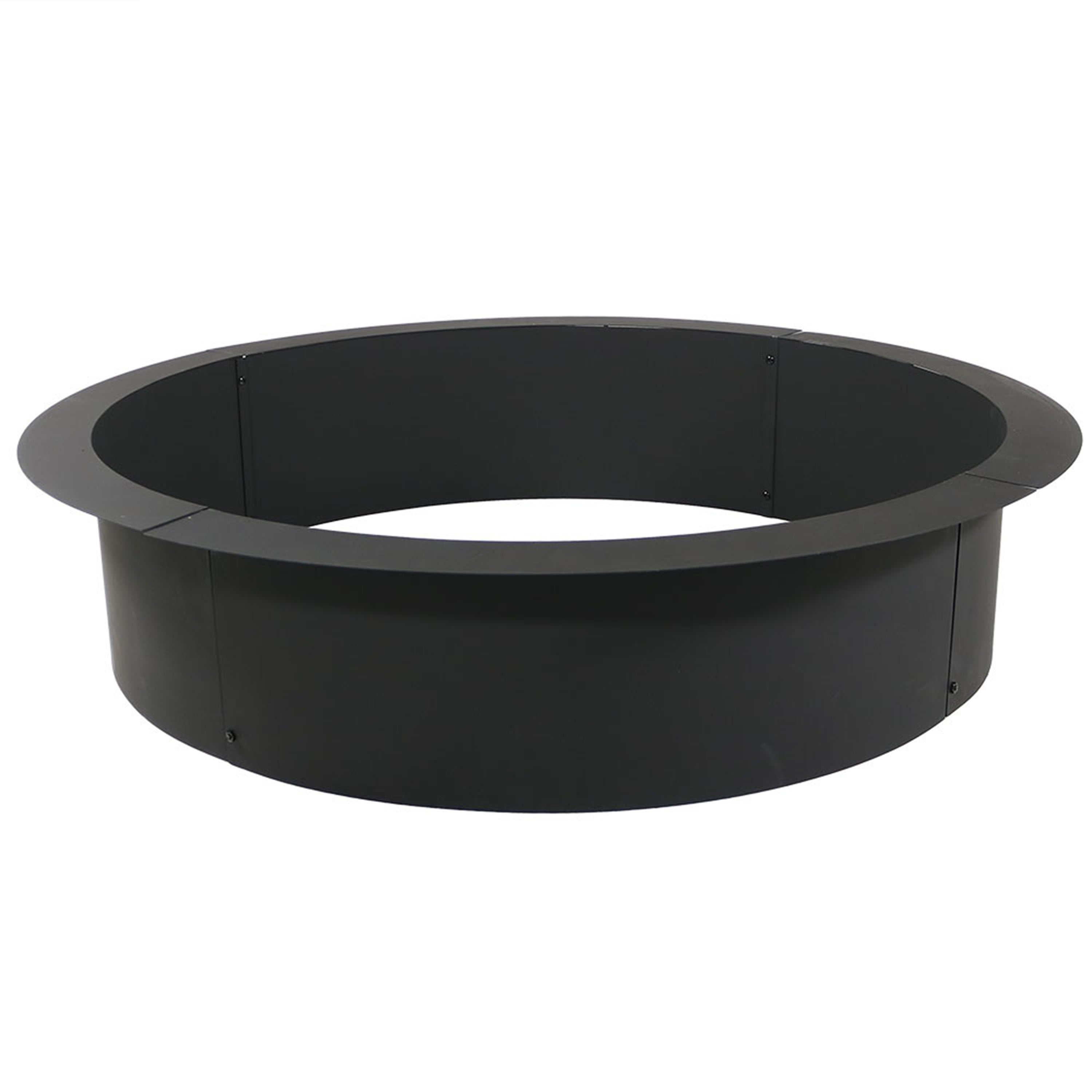 Heavy Duty Steel Fire Pit Ring Liner - 36 Inch Outdoor Fire Pit Replacement Liner for Camping, Backyard, Patio & Bonfire Gatherings
