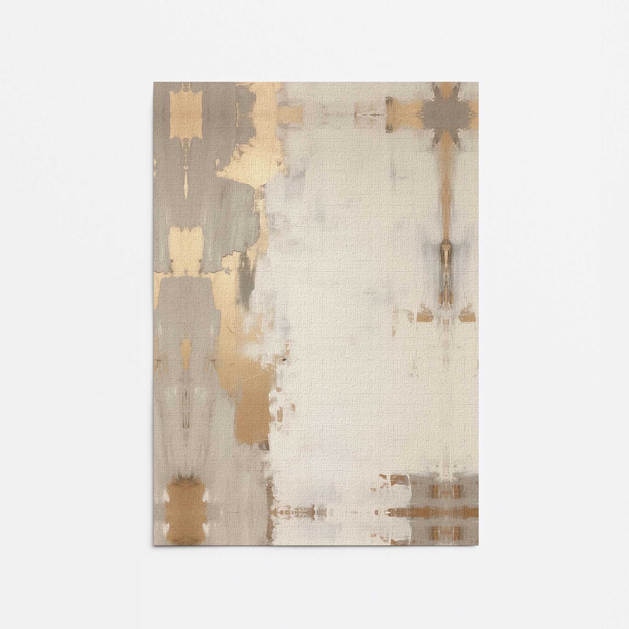 Golden Haze II Canvas Wall Art Print - Modern Abstract Painting for Living Room, Bedroom & Office Decor