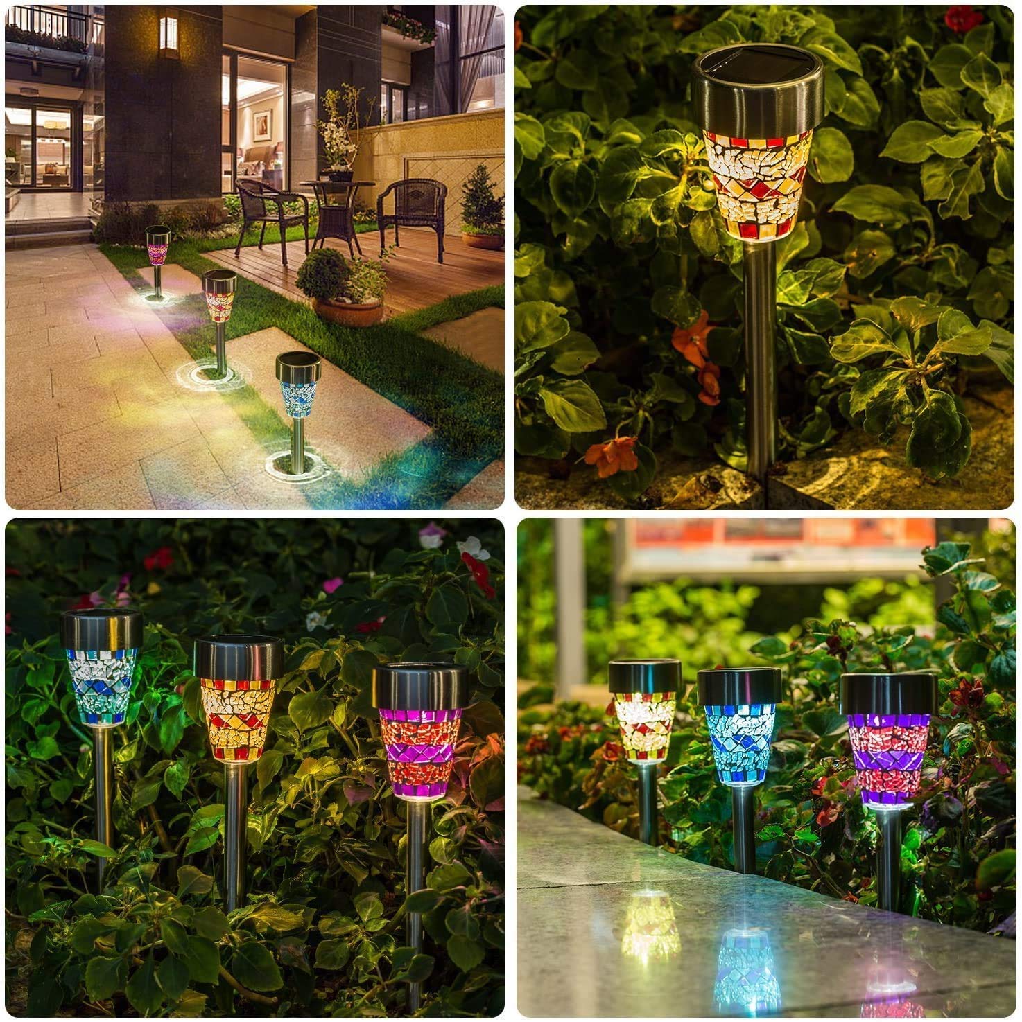 Solar LED Garden Lights - Waterproof Outdoor Landscape Lighting for Pathway, Walkway & Driveway | Patio & Lawn Decor