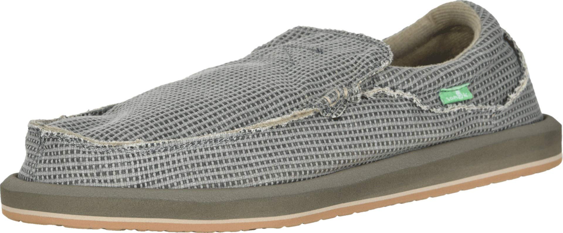 Sanuk Men's Chiba Waffles Loafer Flat - Comfortable Slip-On Shoes for Casual Wear, Walking & Travel - Lightweight & Breathable Summer Loafers
