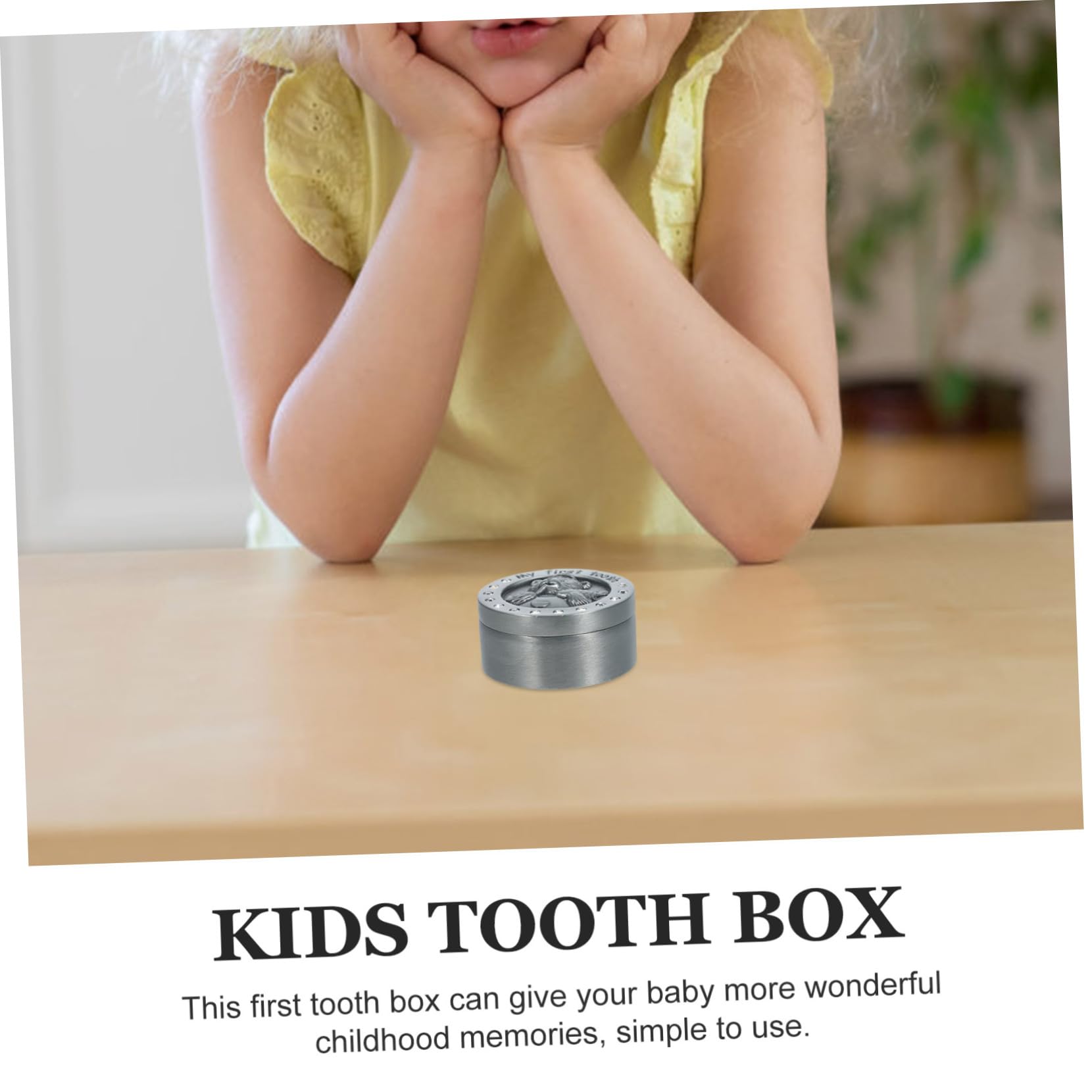 FUNOMOCYA Metal Tooth Storage Box - Small Tooth Holder & Jewelry Organizer Case for Teeth, Rings, Earrings - Perfect for Travel, Home, and Dental Office Use