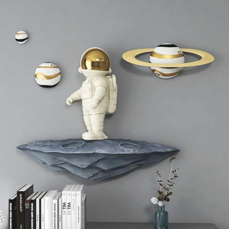 Astronaut Wall Art Decor | Space Themed Room Decor for Kids & Adults | Perfect for Bedroom, Nursery & Office Wall Decoration