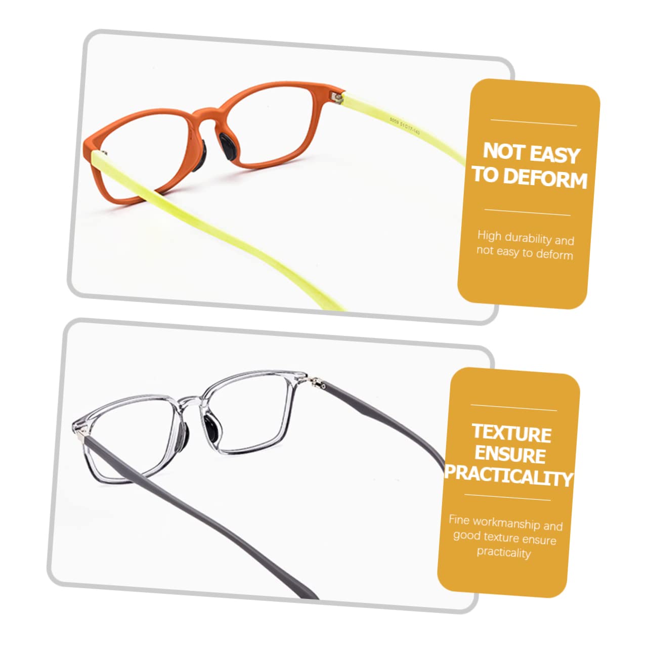 HAPINARY 10 Pairs Non-Slip Silicone Nose Pads for Glasses & Sunglasses - Comfortable Nose Cushions with Plastic Frame Repair Kit - Perfect for Reading, Driving, and Outdoor Activities