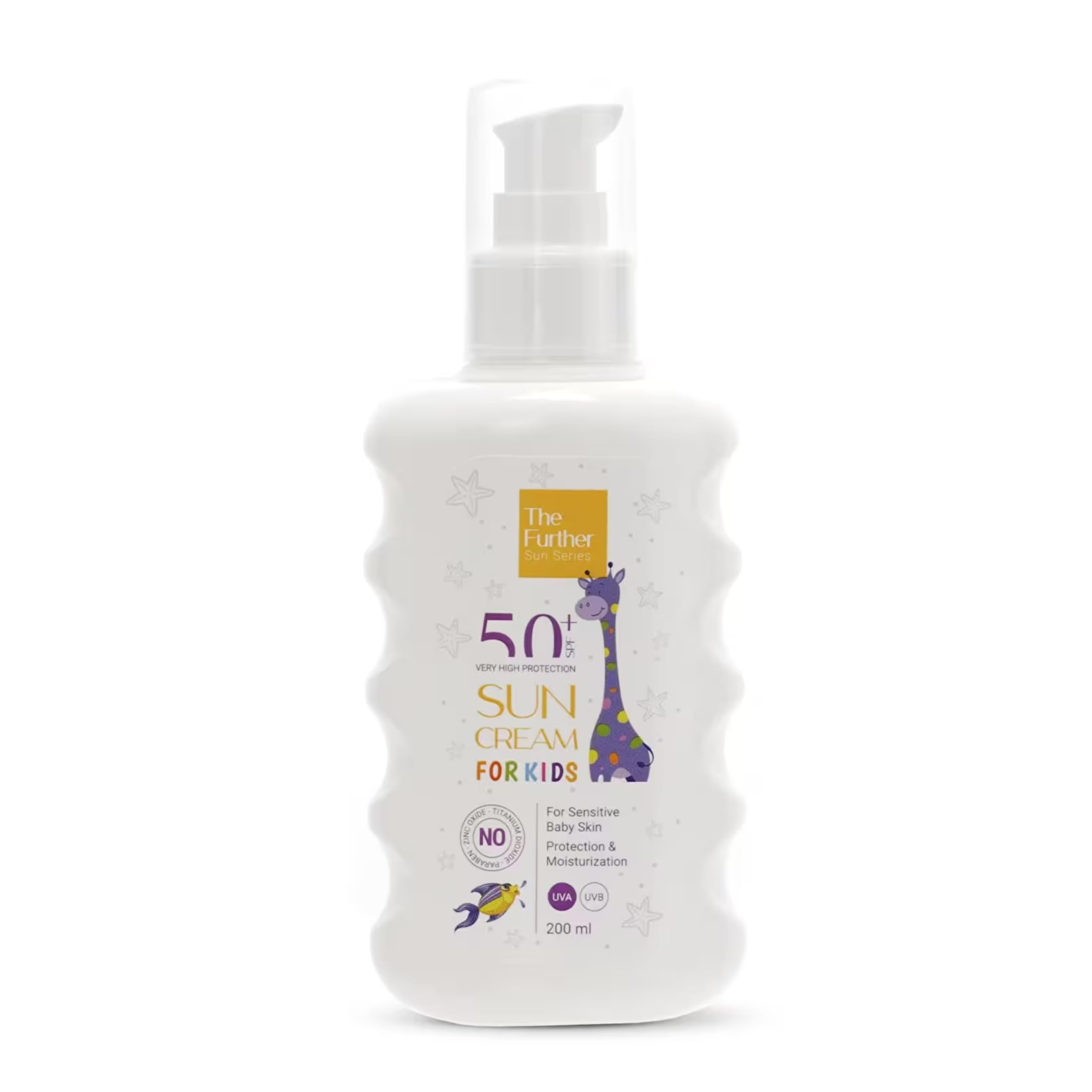 Kids Sunscreen Lotion SPF 50+ Broad Spectrum UVA/UVB Protection - Water Resistant Spray 200ml (6.76 Fl Oz) - Safe for Face & Body, Perfect for Beach, Pool & Outdoor Activities