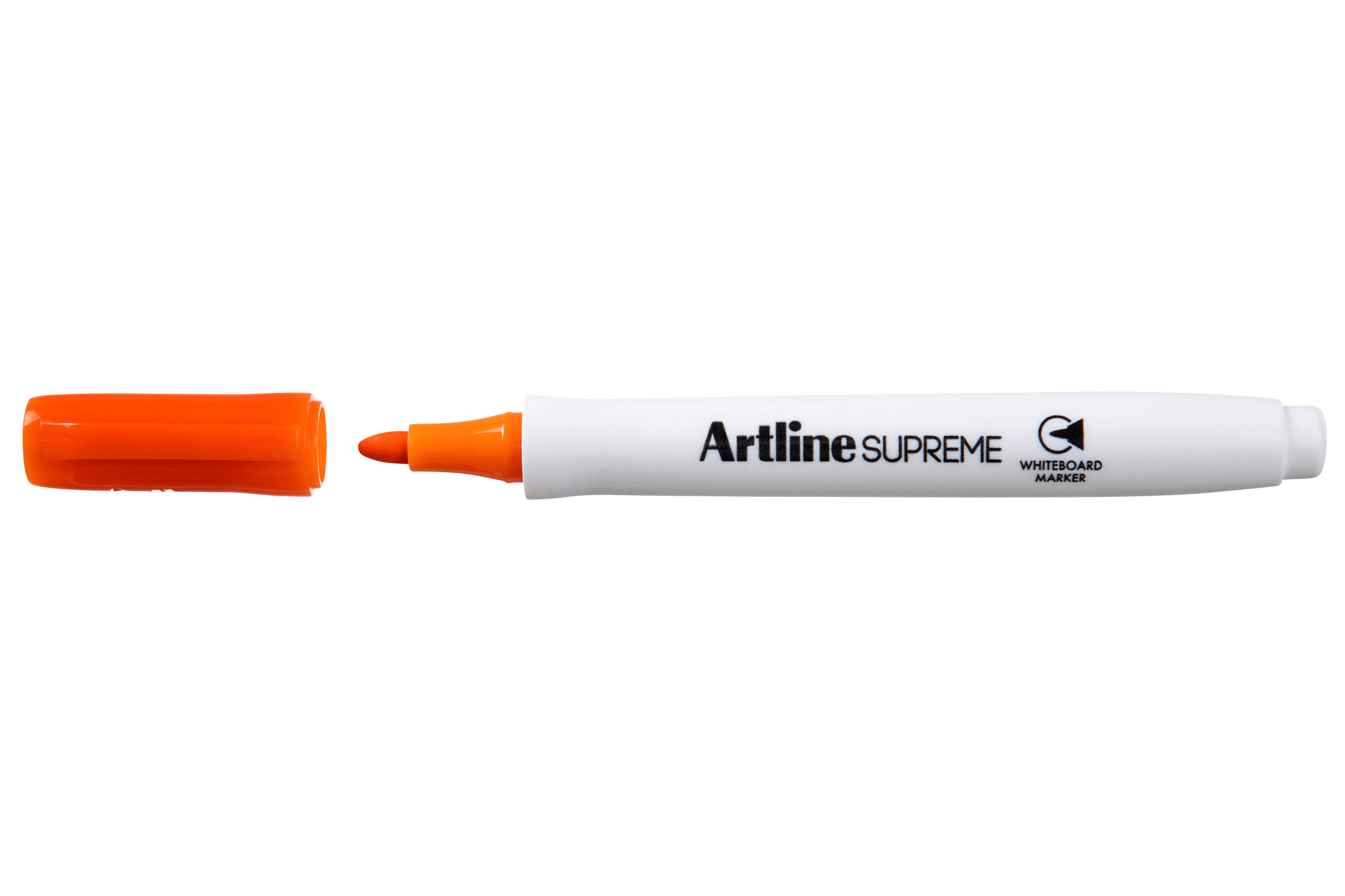 Artline Supreme Whiteboard Marker 1.5mm Bullet Tip - Pack of 12 Orange Dry Erase Markers for Classroom, Office & Home Use