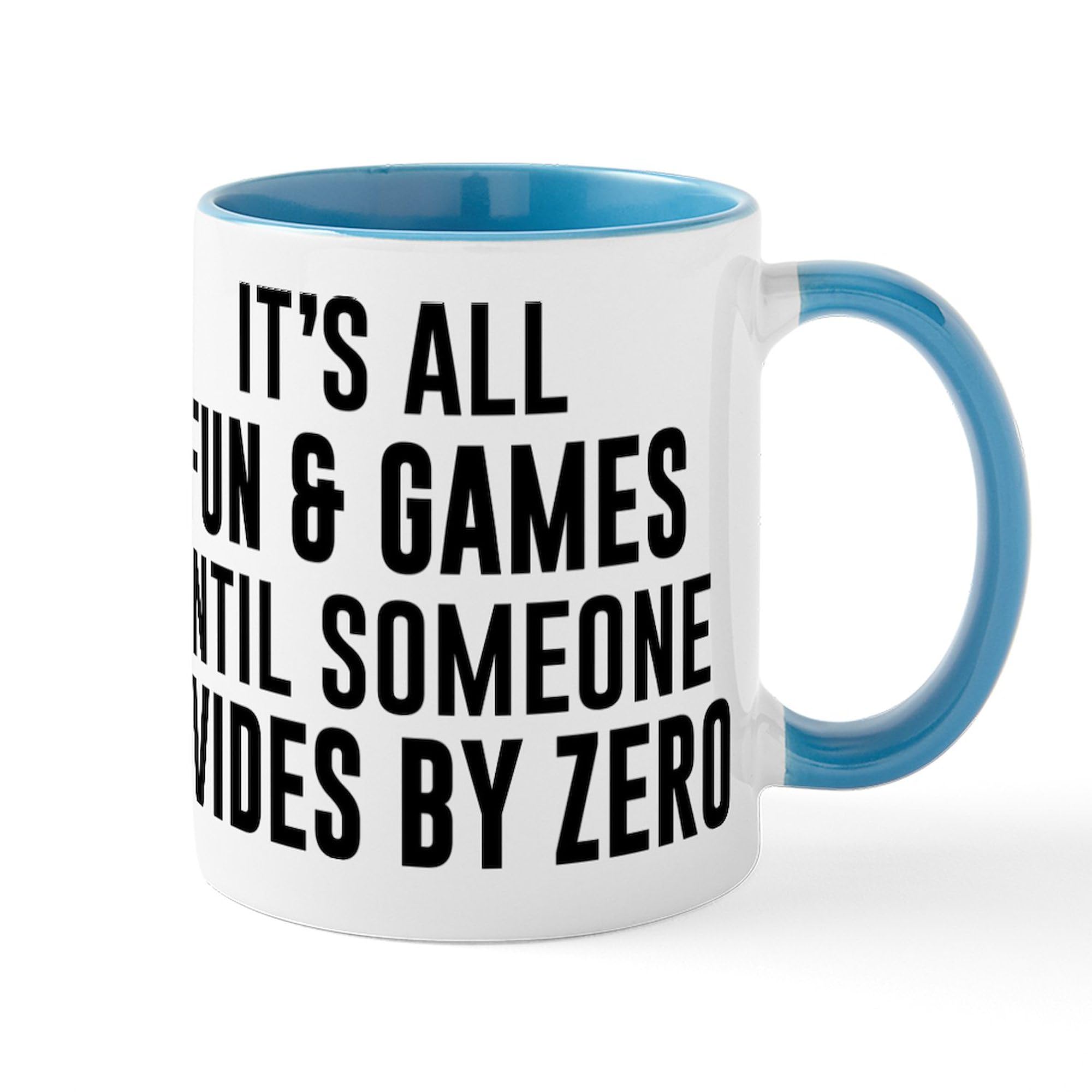 Divide By Zero Funny Math 11 oz (325 ml) Ceramic Coffee Mug - Perfect for Teachers, Students & Math Lovers - Great for Office, Classroom or Home Use