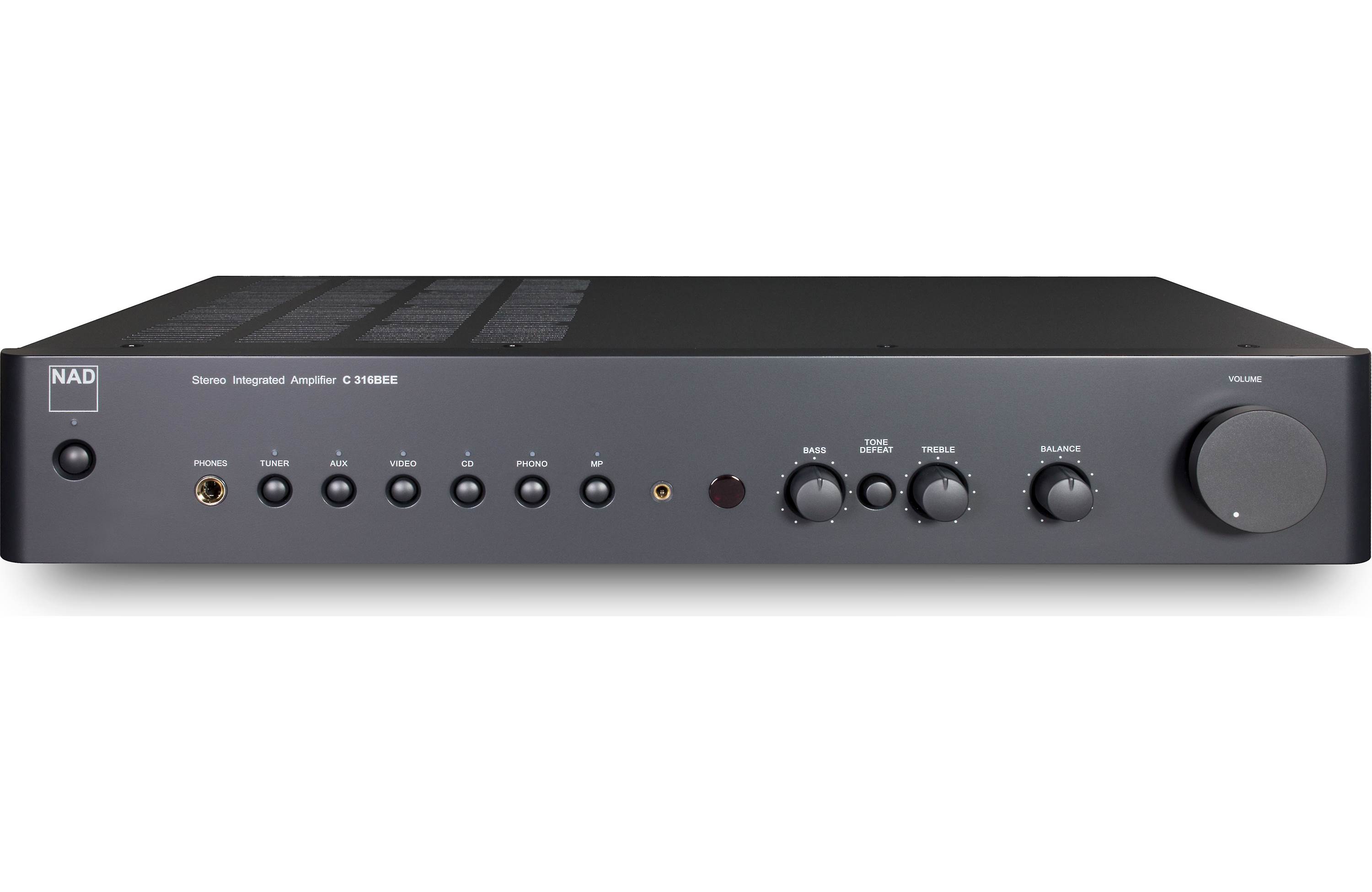 NAD Electronics C 316BEE V2 Stereo Integrated Amplifier - Hi-Fi Audio System for Home Theater & Music Listening | Perfect for Vinyl Records, Speakers & Audiophile Setups