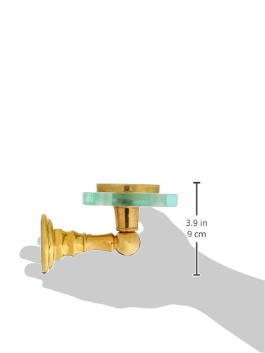 Jaclo 4830-TH-PG Polished Gold Wall Mounted Toothbrush & Tumbler Holder - Bathroom Organizer for Brushes, Cups & Essentials | Perfect for Small Spaces & Modern Decor