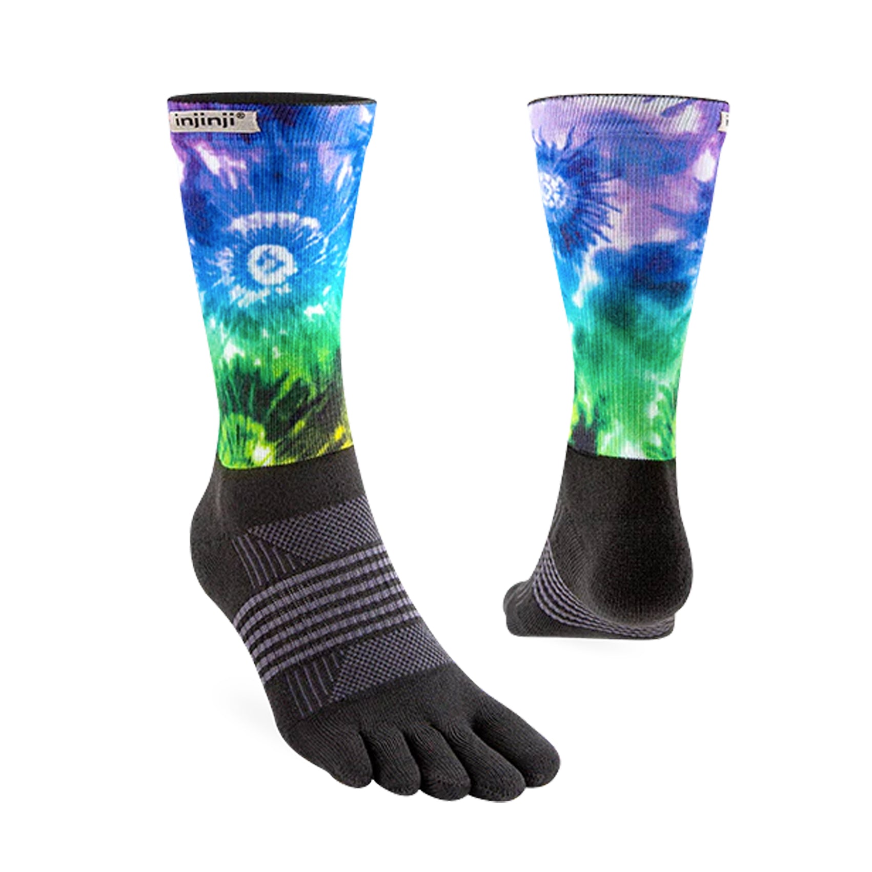 Unisex Injinji Trail Midweight Crew Socks - The Courtney Crew - Moisture-Wicking Hiking & Running Socks for Men & Women - Perfect for Outdoor Adventures, Trail Running & Long-Distance Hiking