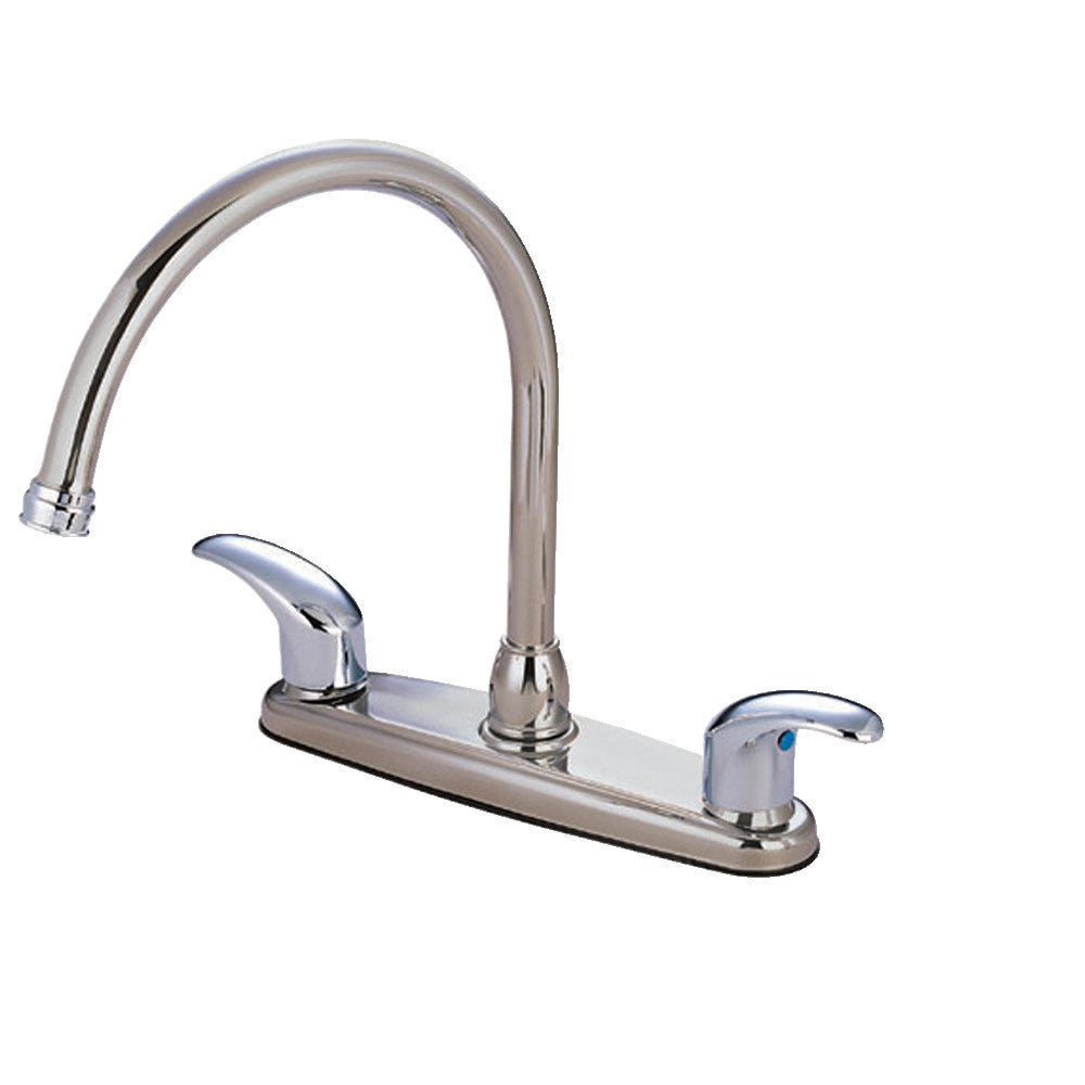 Kingston Brass KB6791LL Legacy 8 Inch Centerset Kitchen Faucet - High Arc Pull-Down Sprayer, Single Handle, Oil Rubbed Bronze Finish for Modern Farmhouse & Traditional Kitchens