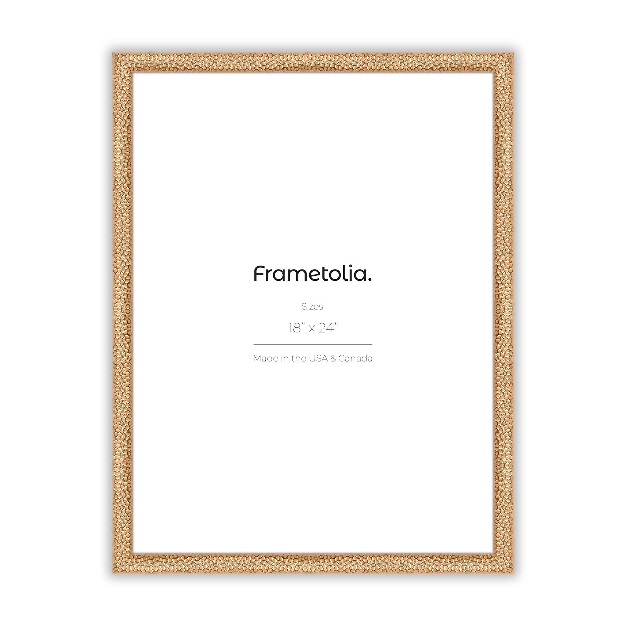 Handcrafted Hammered Gold Picture Frame - Customizable Photo Display for Wall Decor | Perfect for Home, Office & Gifts