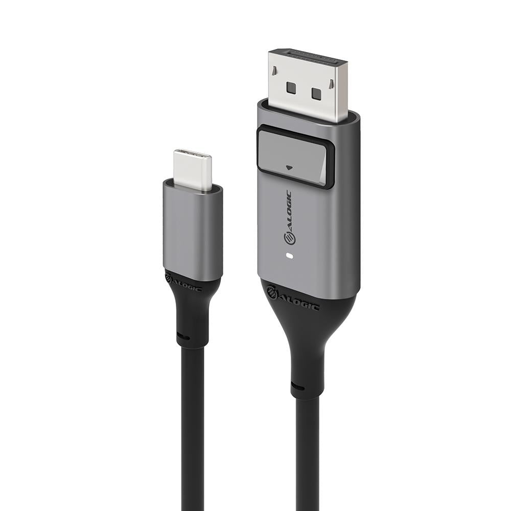 Alogic Ultra USB C to DisplayPort Cable 6.6ft (2m) - 4K@60Hz High-Speed Video & Audio Transmission for MacBook Pro, Dell XPS, Surface Pro - Perfect for Home Office, Gaming & Multimedia Setup