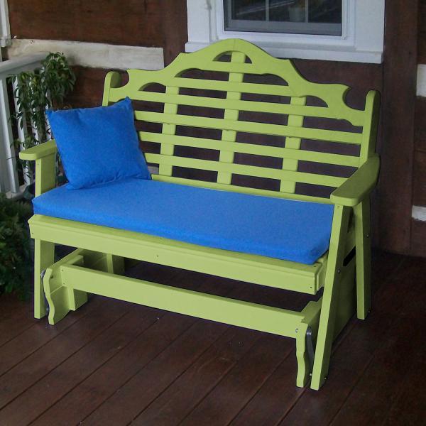 Eco-Friendly Recycled Plastic Poly Marlboro Glider Rocking Chair – Perfect for Patio, Porch, and Outdoor Relaxation
