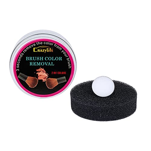 Fast-Drying Color Remover Sponge for Makeup Brushes - Quick Eyeshadow & Beard Moisturizer Cleaner | Ideal for Professional Makeup Artists & Home Use