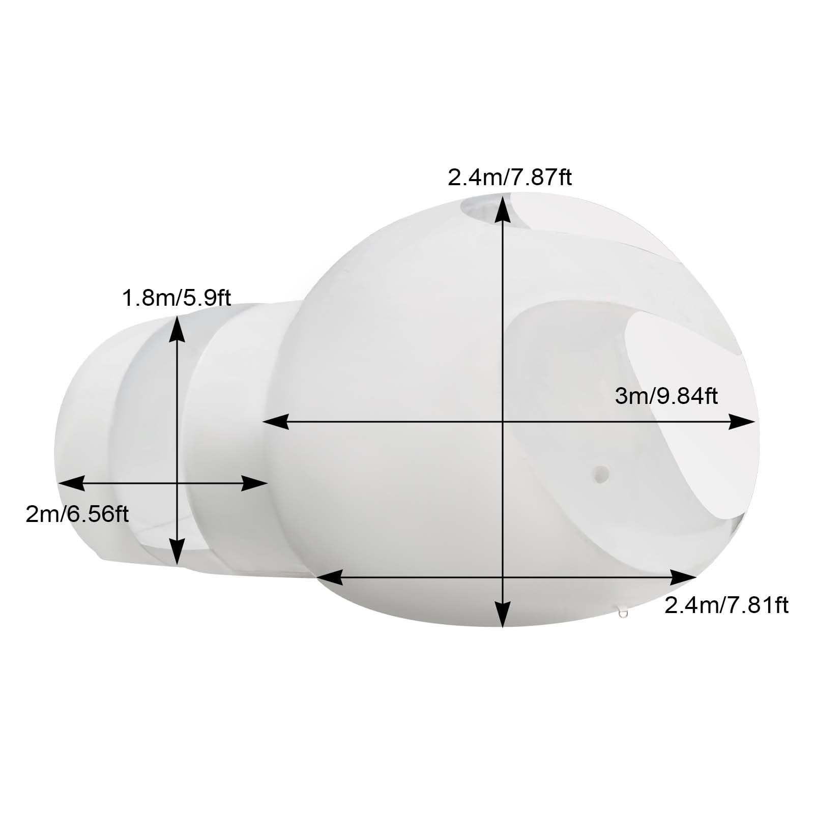 Inflatable Bubble Tent for Camping - Clear PVC Transparent Balloon House for 3-5 People with Blower | Outdoor Garden Party, Stargazing & Backyard Glamping Shelter