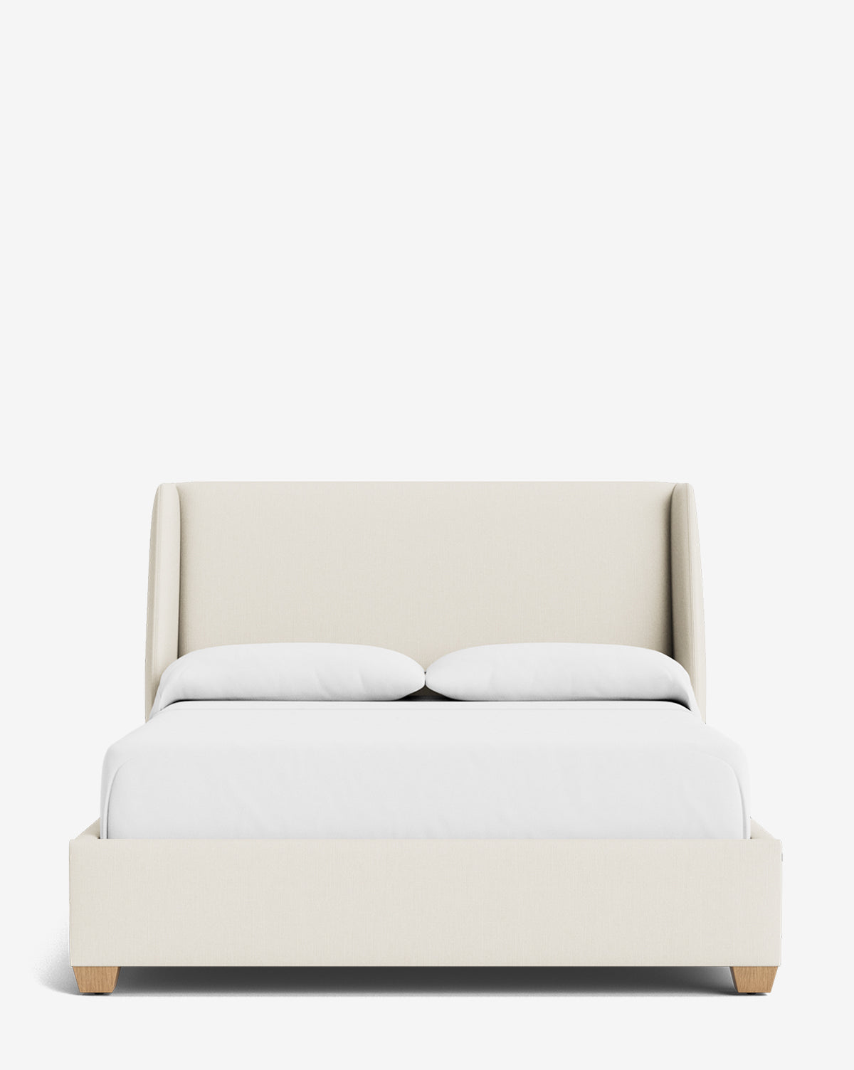 Walt Bed Low Headboard - Modern Minimalist Bed Frame for Small Spaces - Perfect for Apartments, Dorms & Guest Rooms