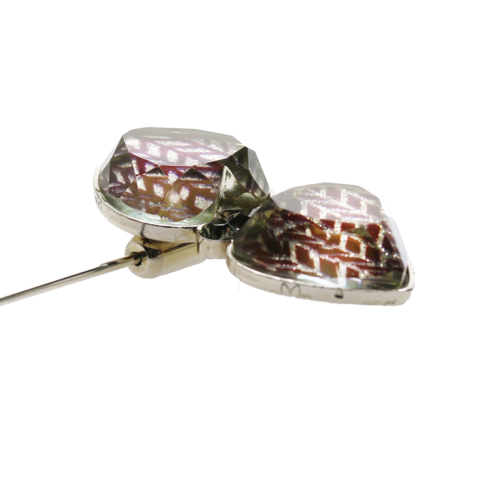 Handmade Herringbone Pattern Brooch - Lead & Nickel Free Fashion Accessory for Women | Perfect for Weddings, Parties & Office Wear