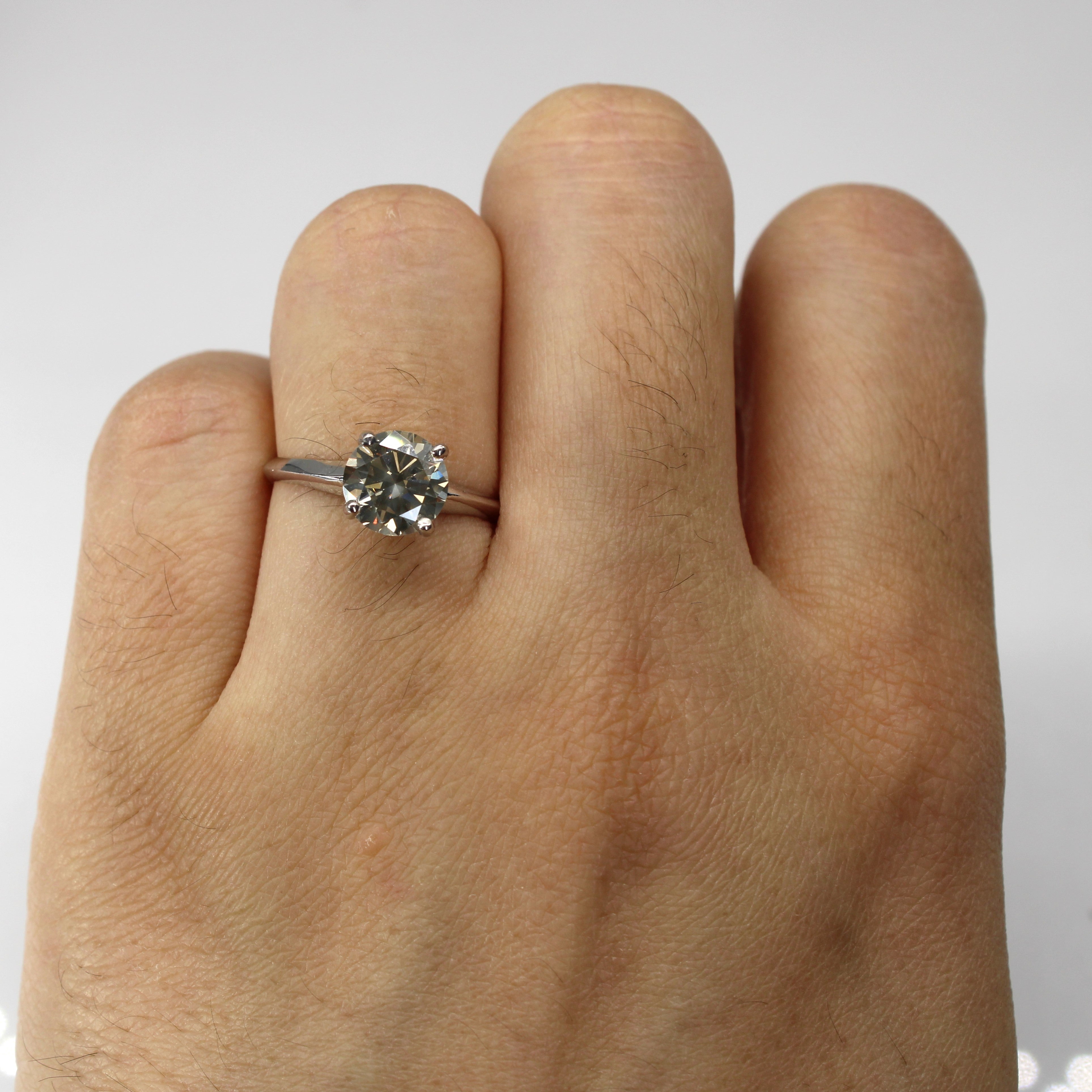 1.50ct VS1/VS2 Q/R Four Prong Solitaire Diamond Engagement Ring - Size 5.75 - Perfect for Proposals, Weddings & Anniversary Gifts