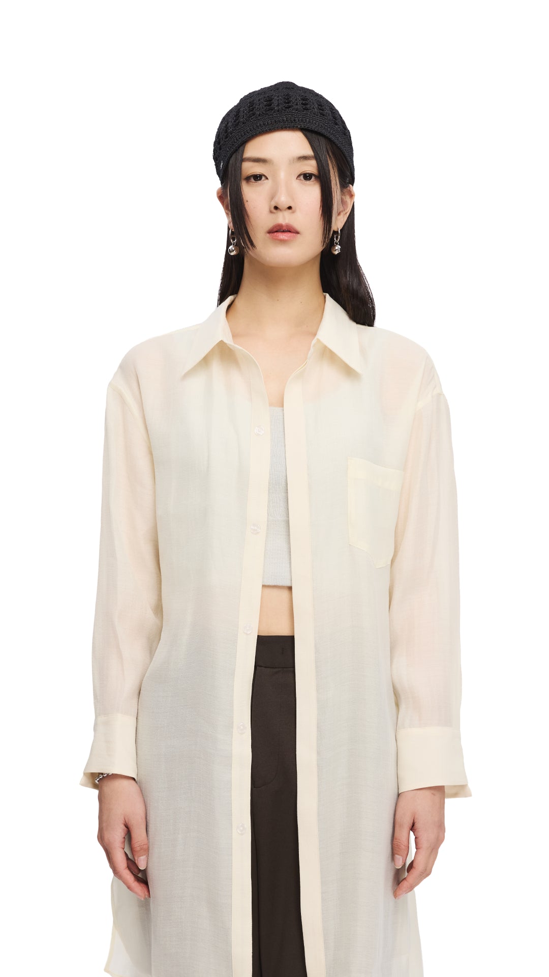 Asymmetrical Long Sleeve Tunic Top for Women - Trendy Oversized Blouse Shirt with Side Slits | Perfect for Casual Outfits, Layering & Boho Style Fashion