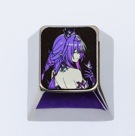 Honkai: Star Rail Titanium Alloy Custom Keycaps - Anime & Game Art Metal Decorative Keycaps for Mechanical Keyboards - Perfect for Gaming Enthusiasts & PC Builders