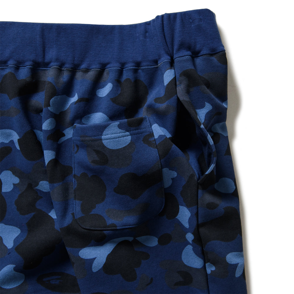 BAPE Camo Wide Sweatpants for Men - Navy Blue Streetwear Joggers | Casual Wear, Gym & Lounge Pants for Urban Fashion