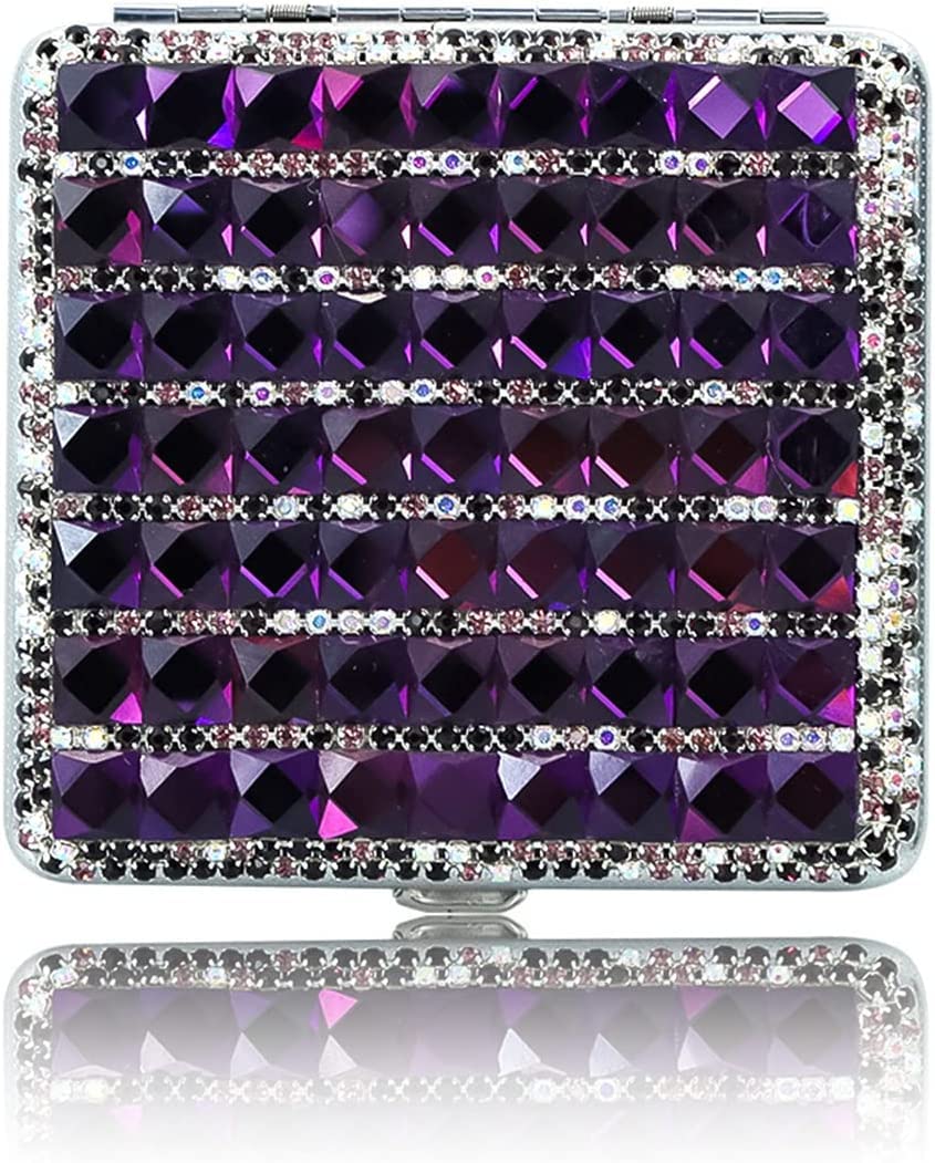 Elegant Synthetic Leather Cigarette Case for Women - Classic Design, Holds 16 Cigarettes - Perfect for Home, Travel & Night Out Accessories